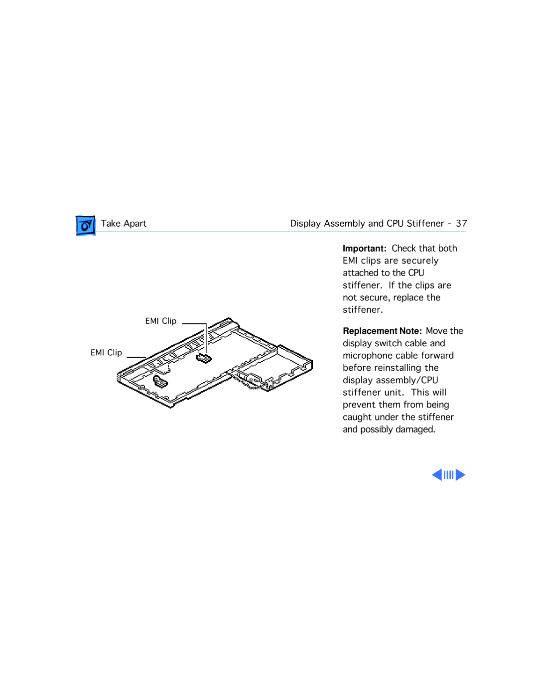 Apple 210 manual EMI Clip 