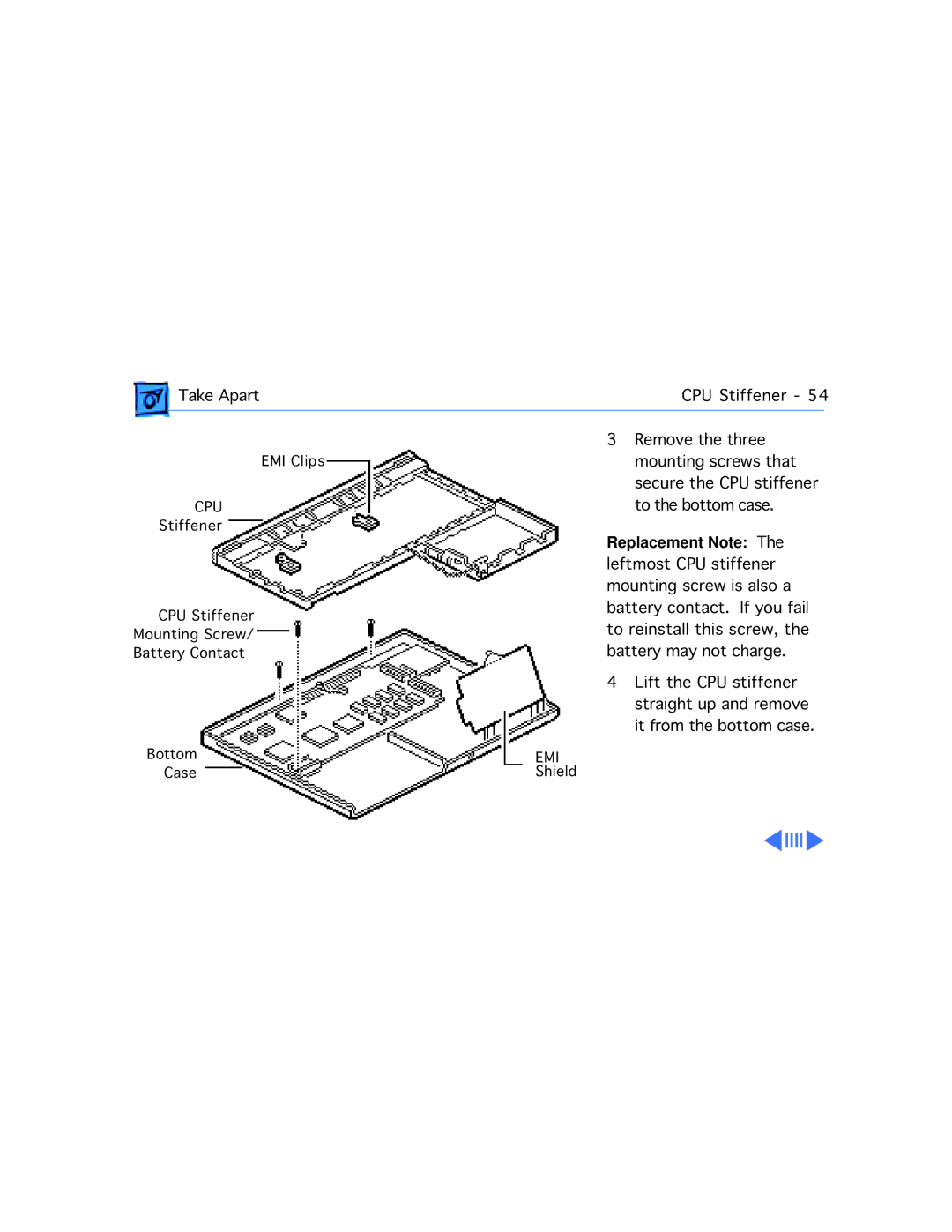 Apple 210 manual Replacement Note 