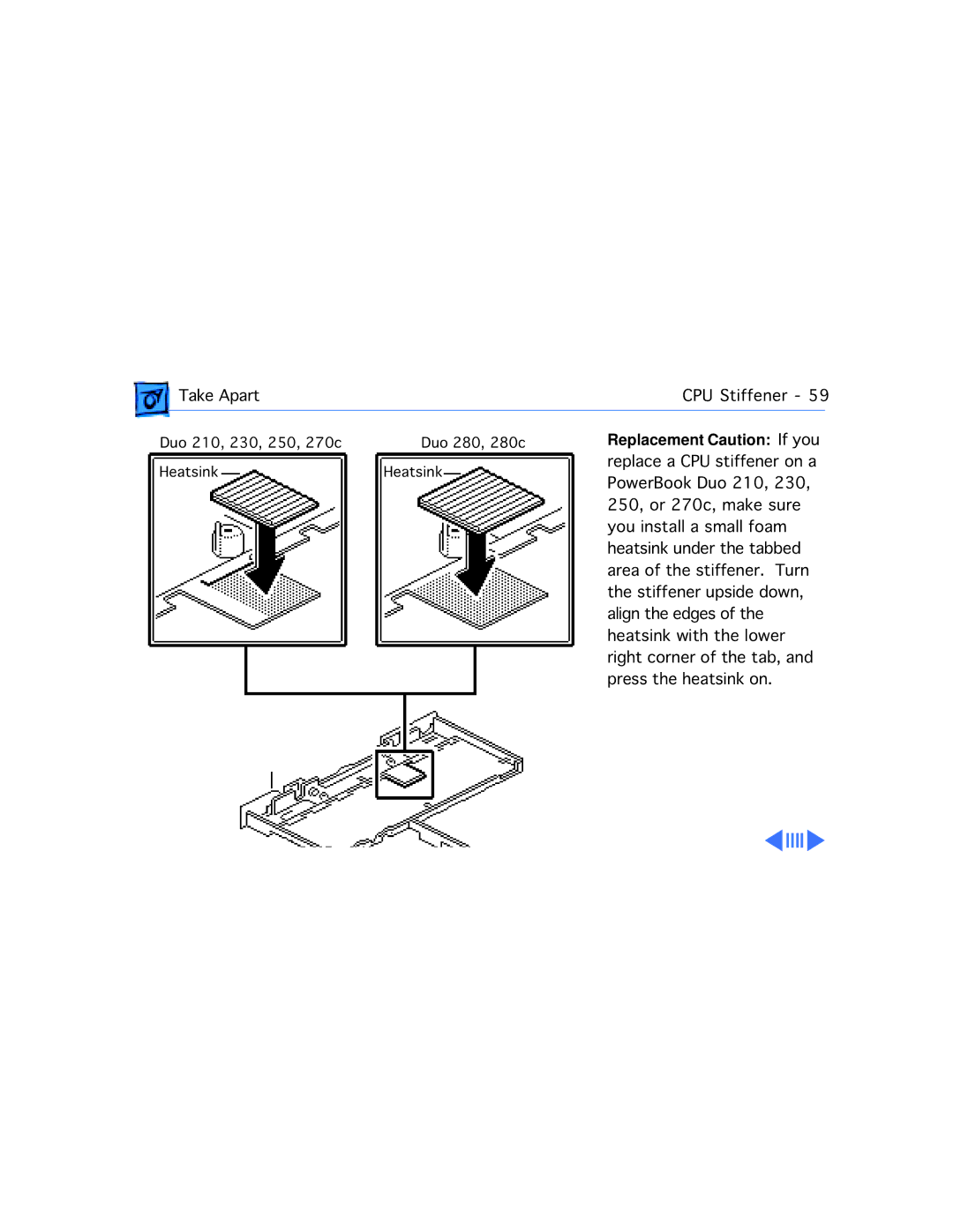 Apple 210 manual Replacement Caution If you 