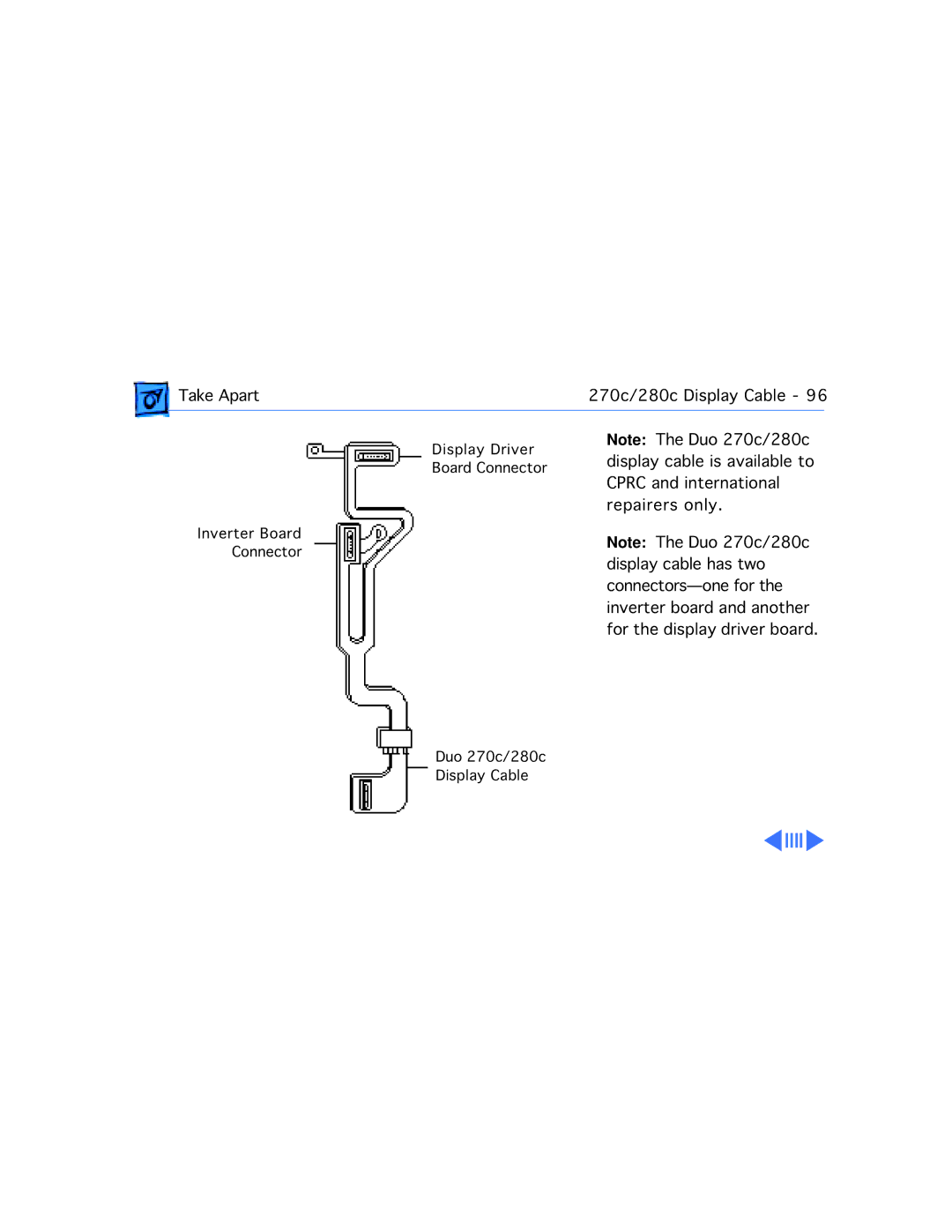 Apple 210 manual Display cable is available to 