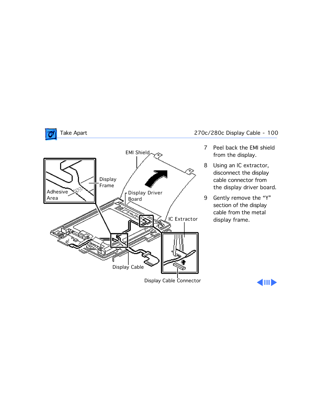 Apple 210 manual Cable connector from 