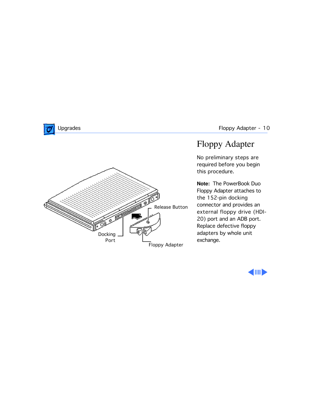 Apple 210 manual Floppy Adapter 