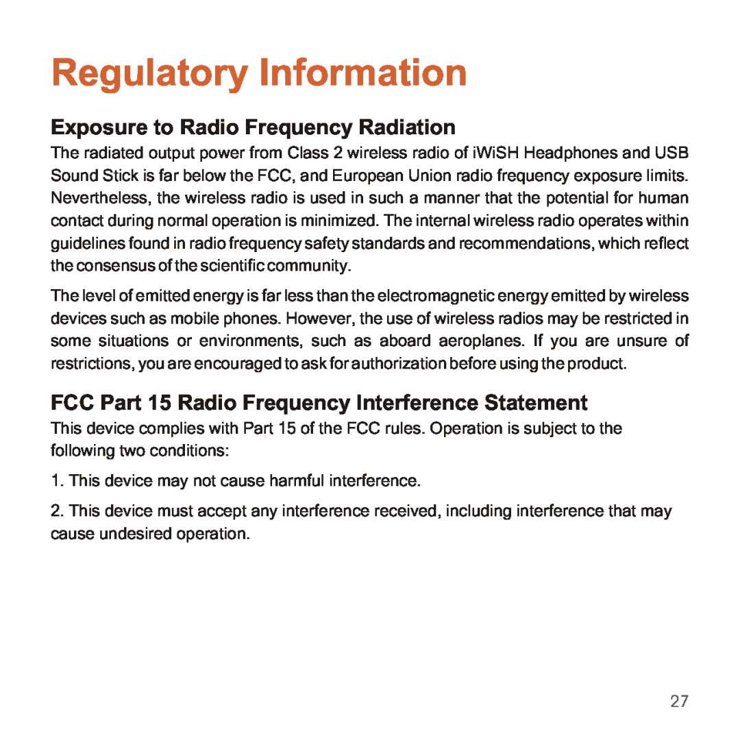 Apple 2210 manual Regulatory Information, Exposure to Radio Frequency Radiation 