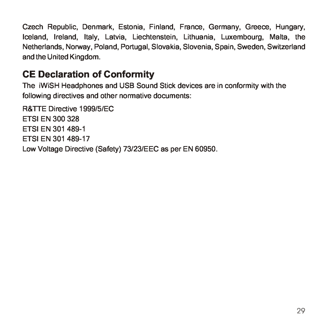 Apple 2210 manual CE Declaration of Conformity 