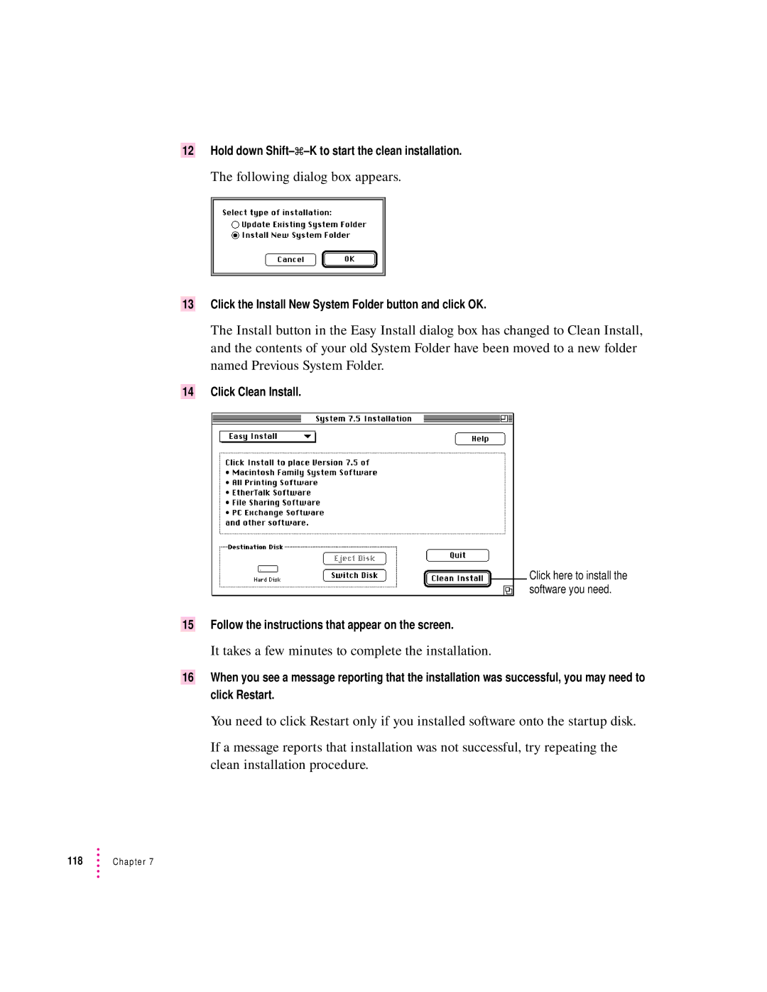 Apple 2300 Series manual Following dialog box appears 