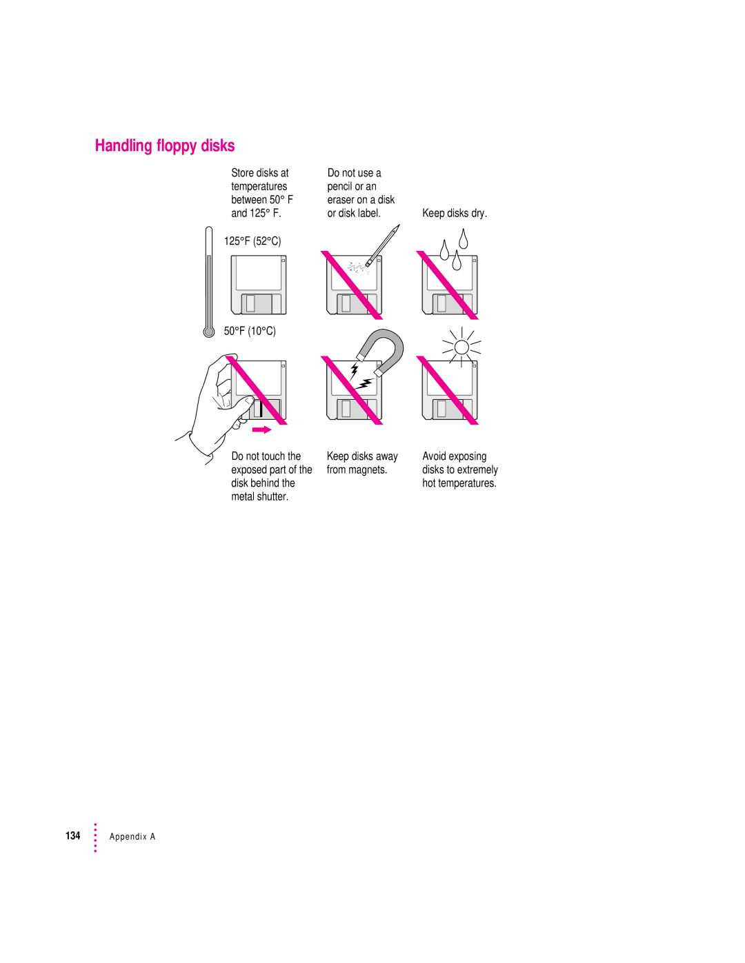 Apple 2300 Series manual Handling floppy disks 