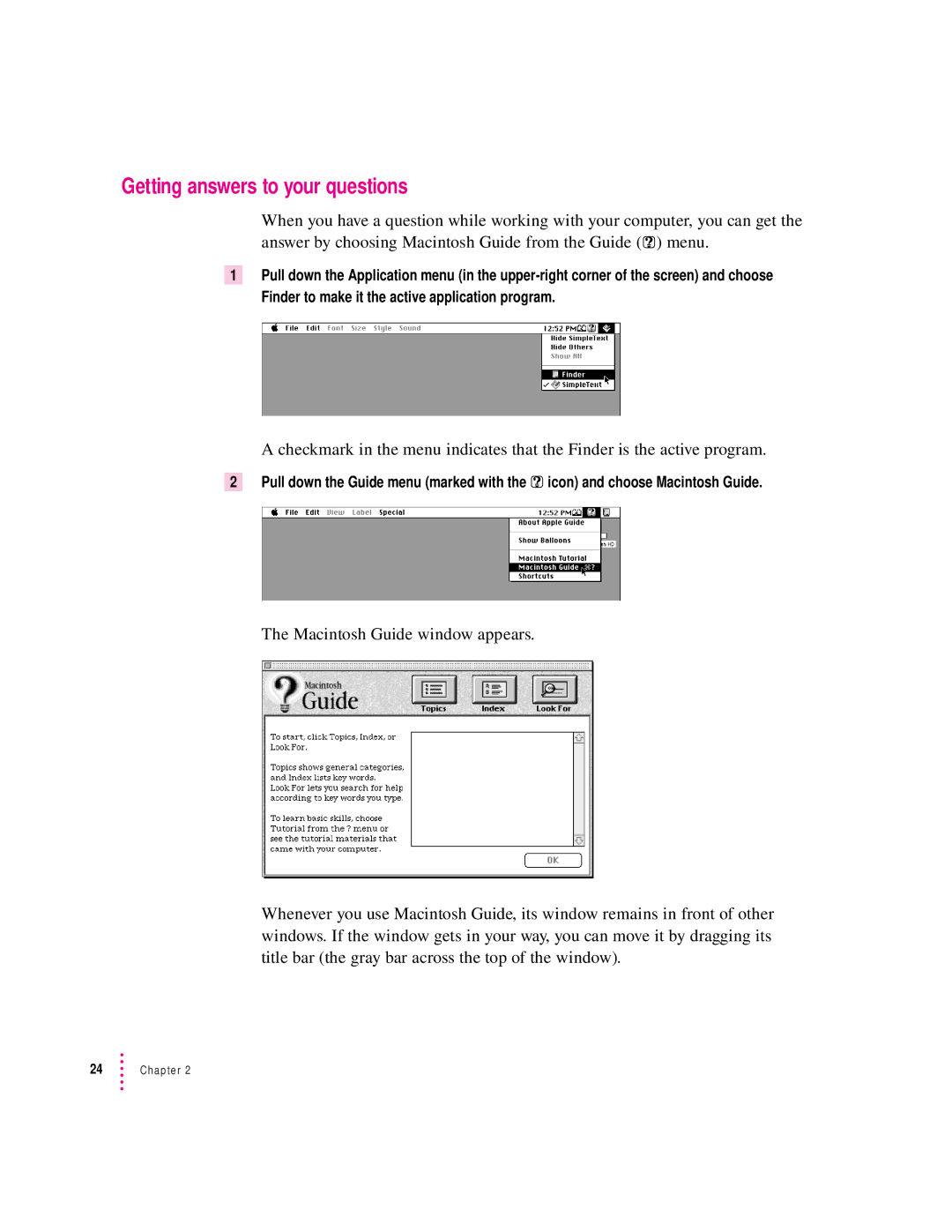 Apple 2300 Series manual Getting answers to your questions 