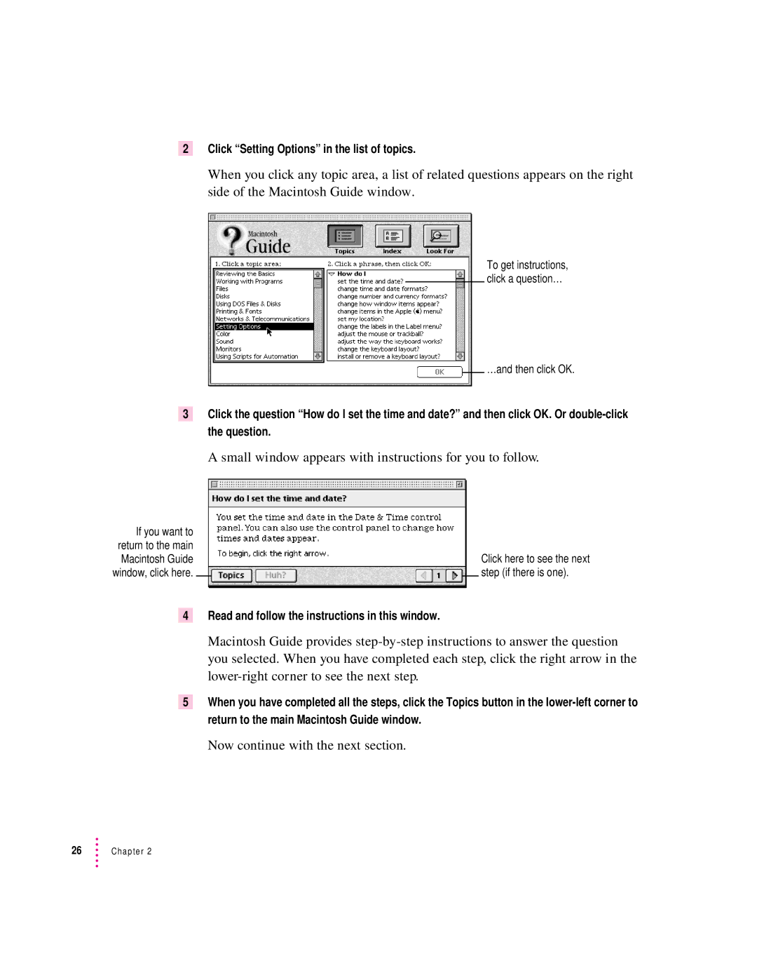 Apple 2300 Series manual Now continue with the next section 