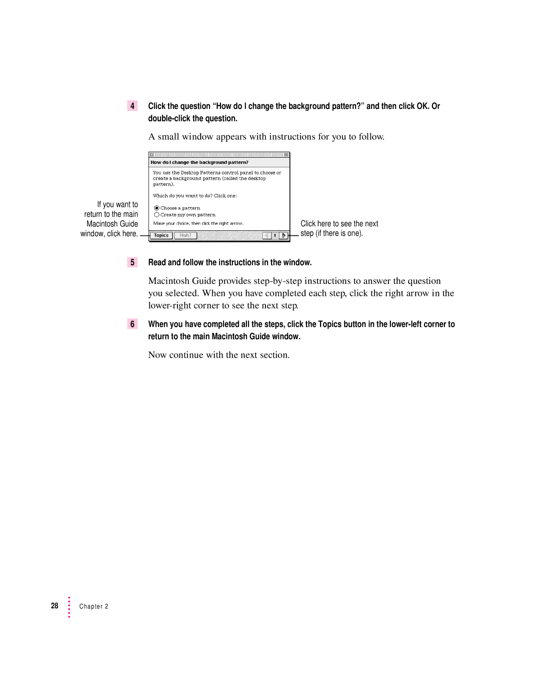 Apple 2300 Series manual Read and follow the instructions in the window 