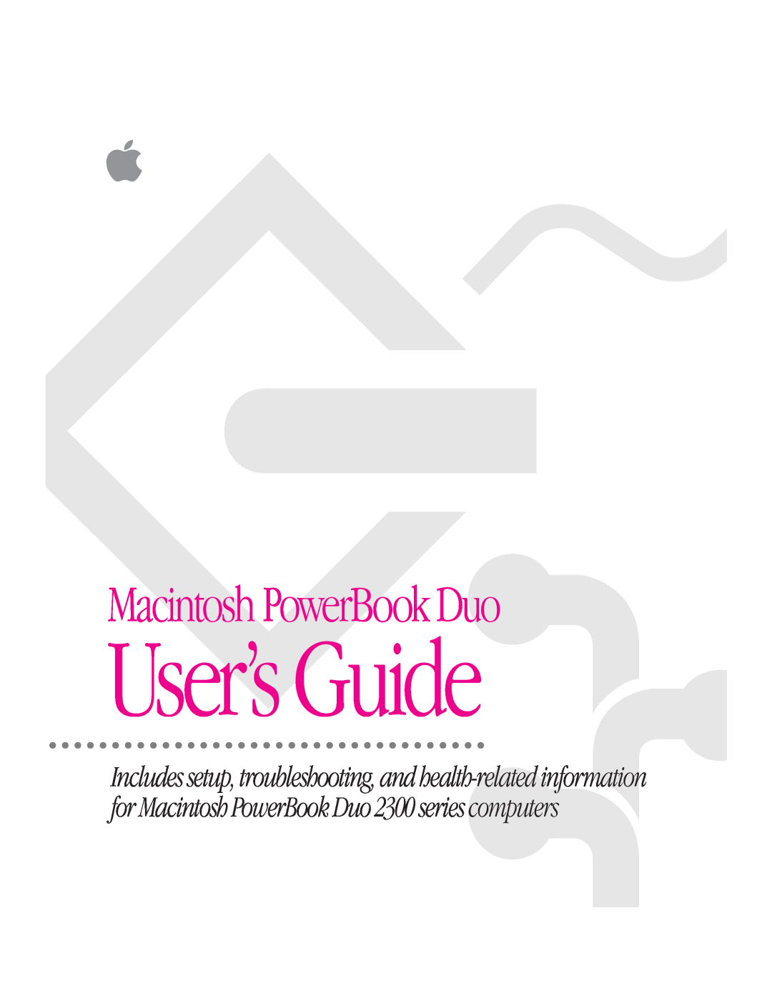 Apple 2300 Series manual User’s Guide, Macintosh PowerBook Duo 