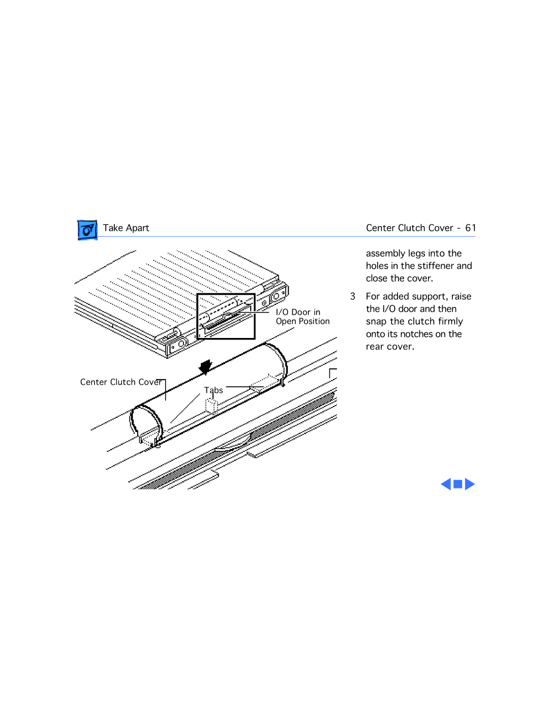 Apple 2300C manual I/O door and then 