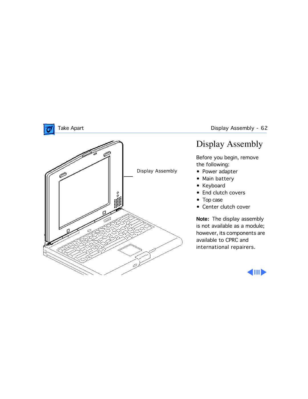 Apple 2300C manual Display Assembly 