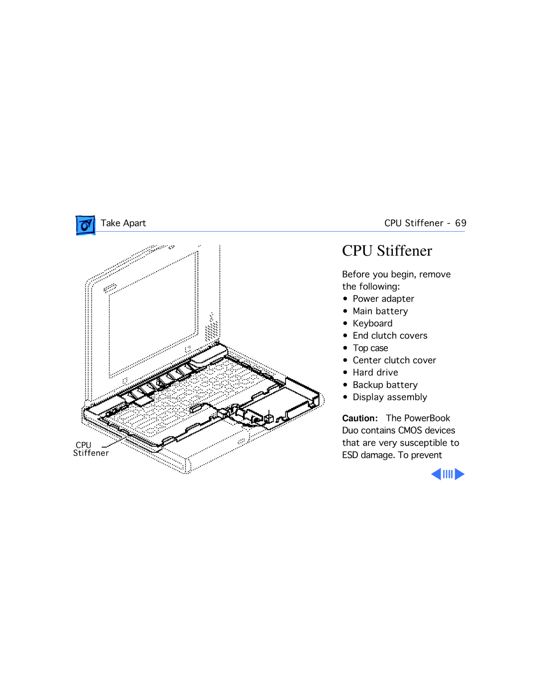 Apple 2300C manual CPU Stiffener 