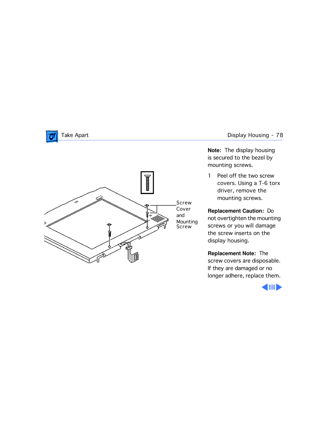 Apple 2300C manual Take Apart Display Housing 