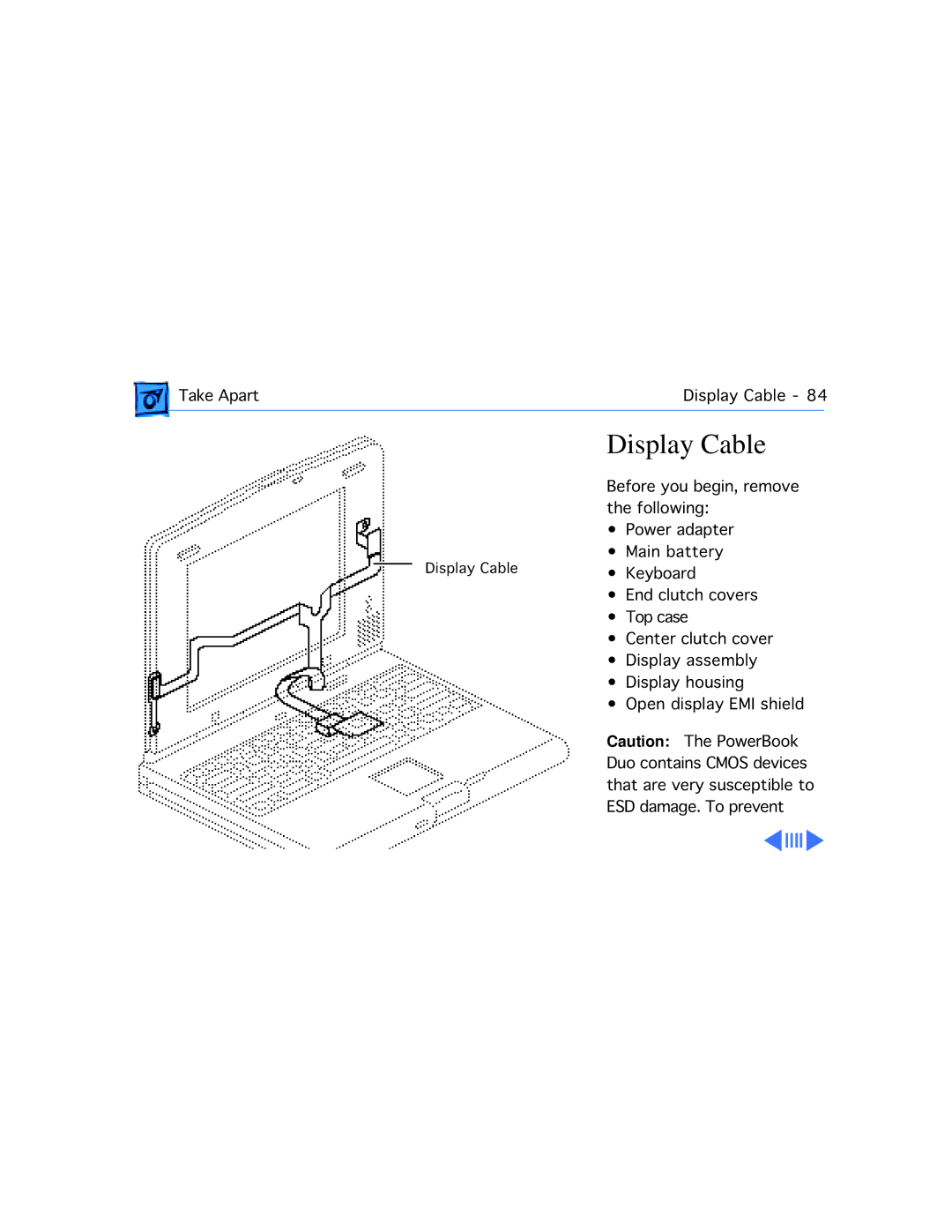 Apple 2300C manual Display Cable 