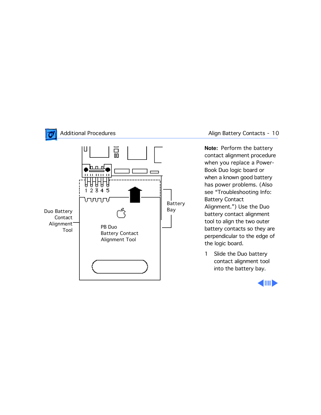 Apple 2300C manual Battery Contact 