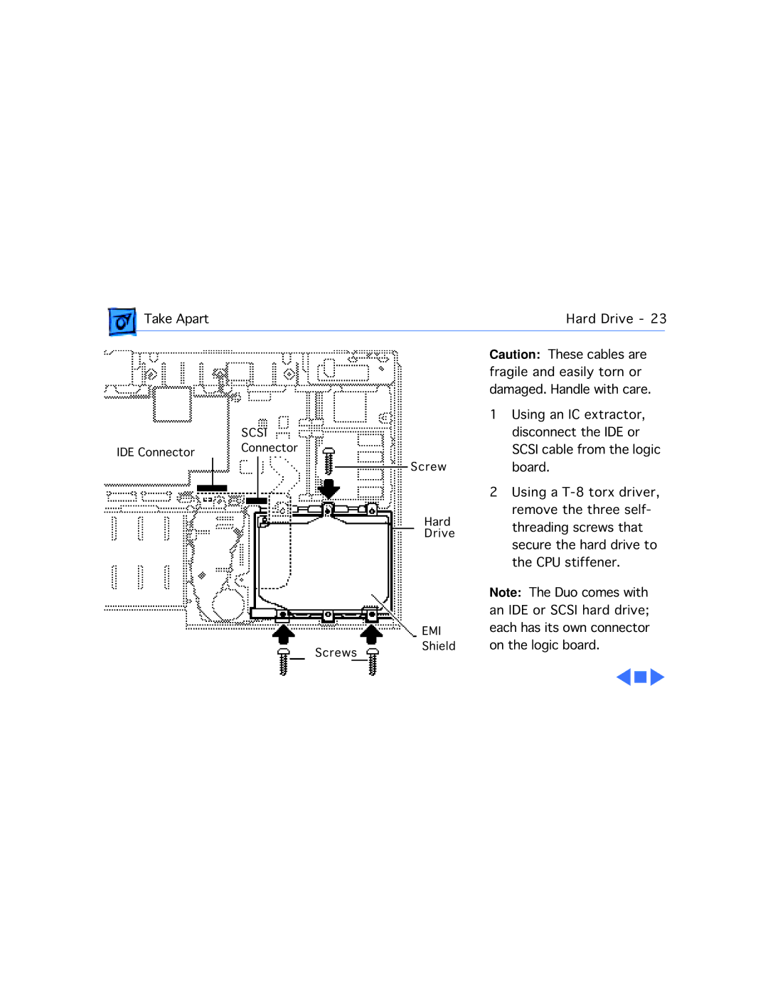 Apple 2300C manual Using an IC extractor 