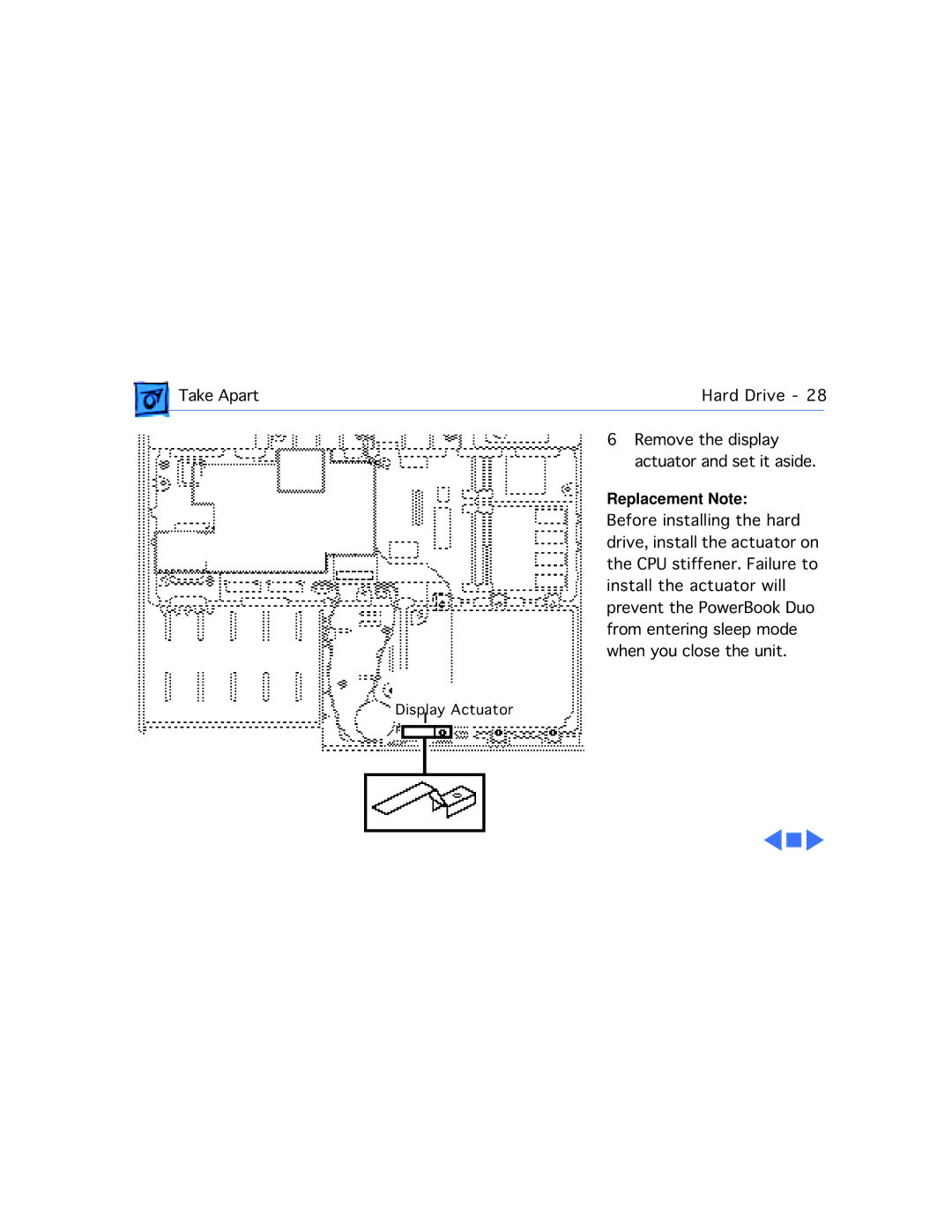 Apple 2300C manual Display Actuator r 