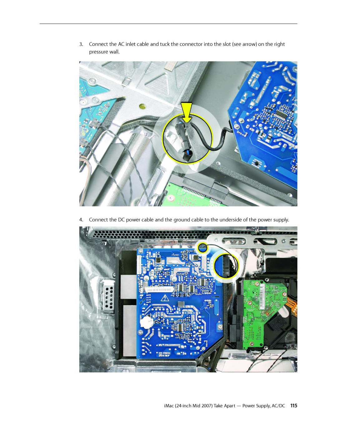 Apple 24-inch mid 2007 manual IMac 24-inch Mid 2007 Take Apart Power Supply, AC/DC  