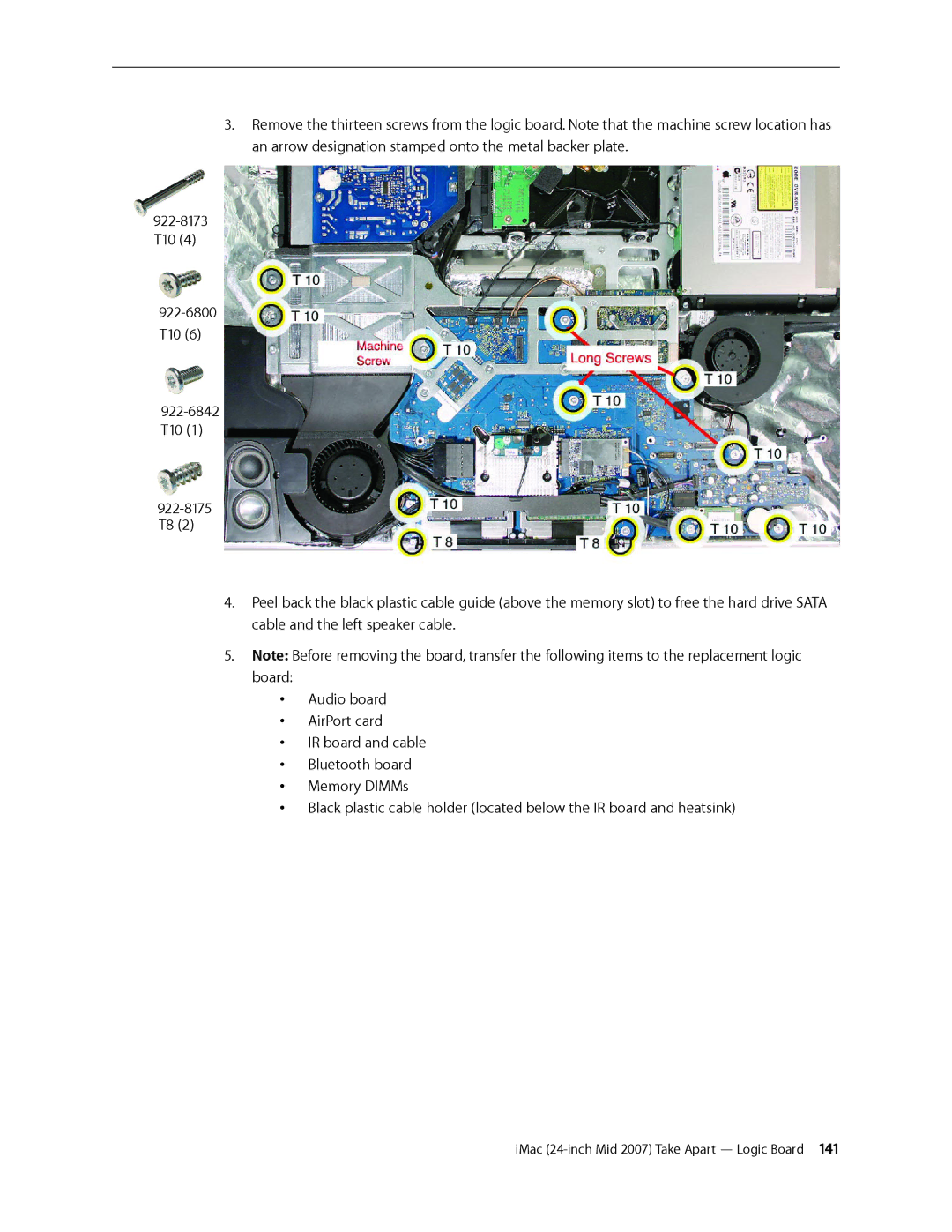 Apple 24-inch mid 2007 manual IMac 24-inch Mid 2007 Take Apart Logic Board  