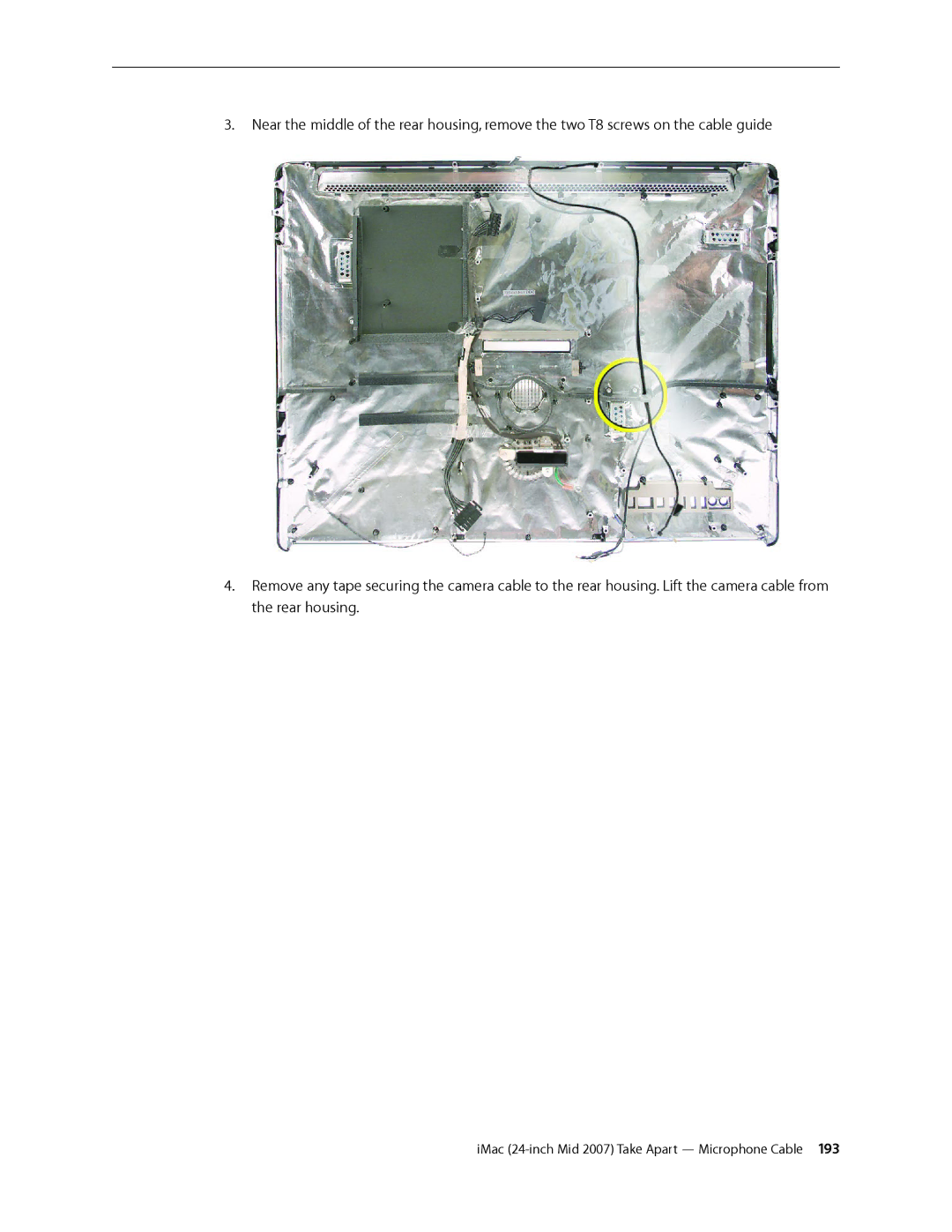 Apple 24-inch mid 2007 manual IMac 24-inch Mid 2007 Take Apart Microphone Cable  