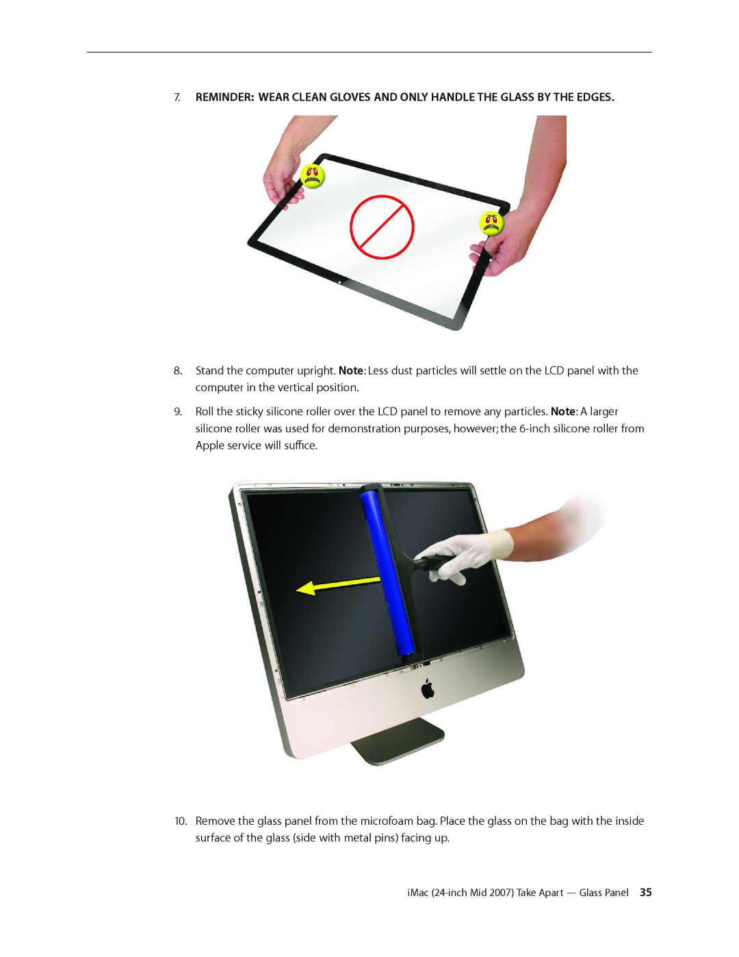 Apple 24-inch mid 2007 manual IMac 24-inch Mid 2007 Take Apart Glass Panel  