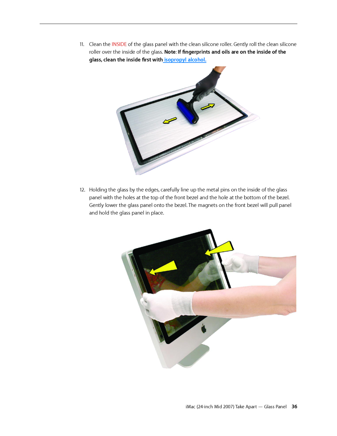 Apple 24-inch mid 2007 manual IMac 24-inch Mid 2007 Take Apart Glass Panel  