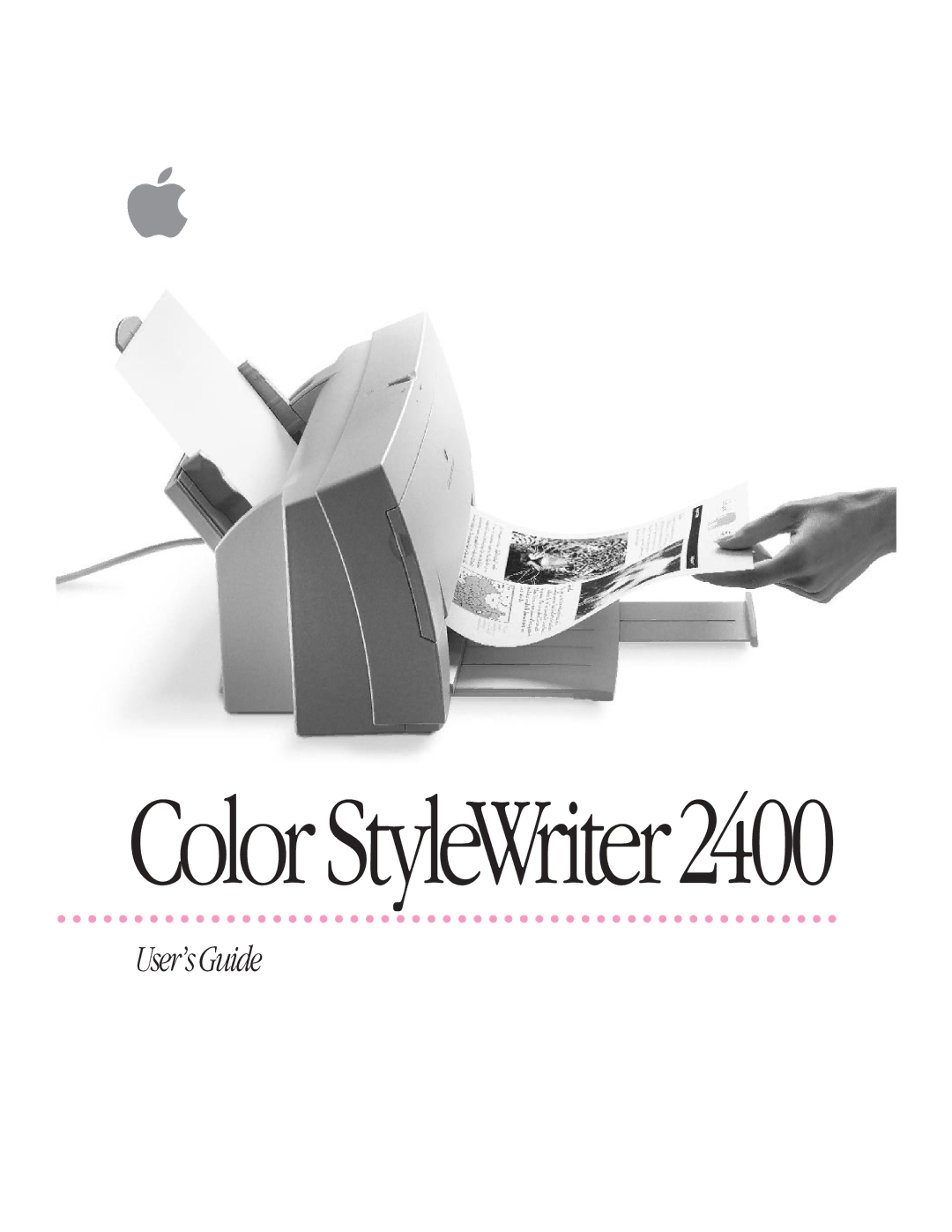 Apple manual Color StyleWriter2400 