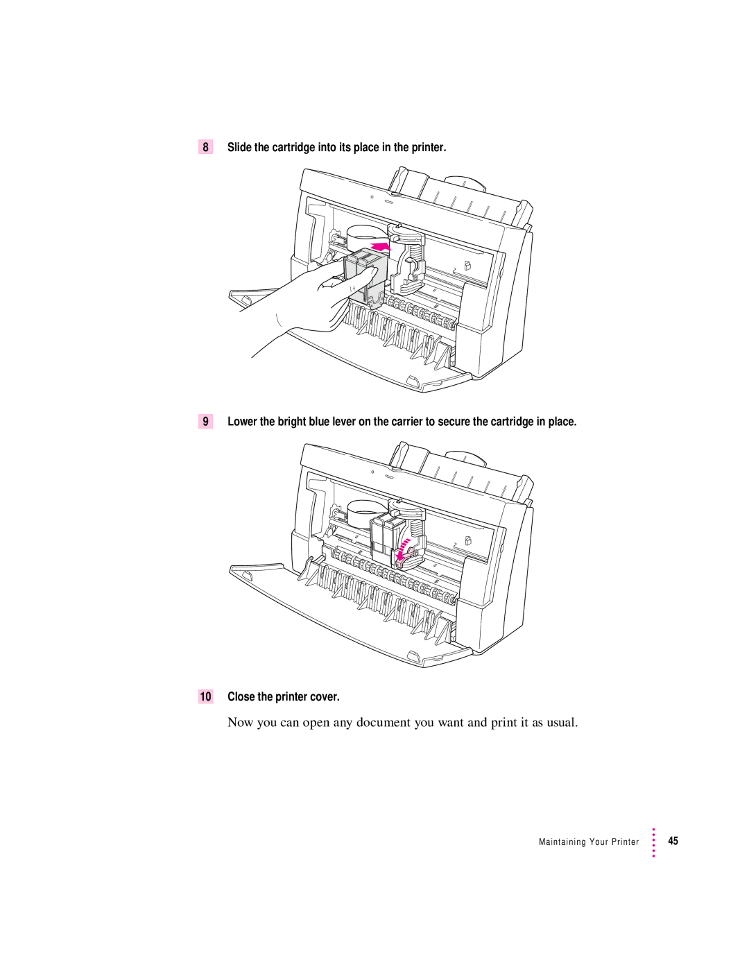 Apple 2400 manual Now you can open any document you want and print it as usual 