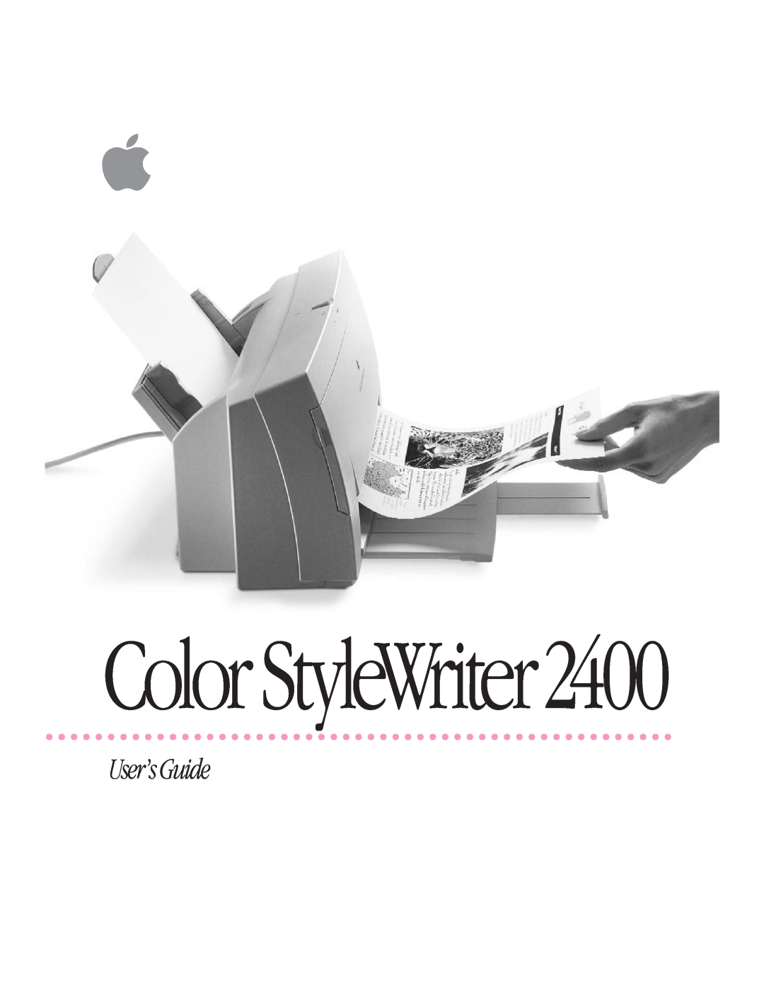 Apple manual Color StyleWriter2400, User’s Guide 