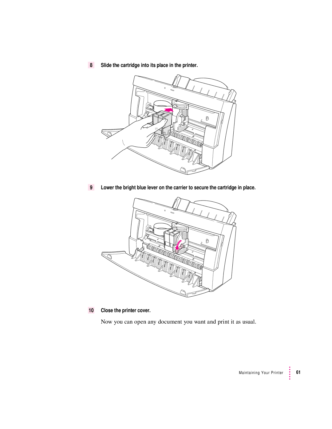 Apple 2500 manual Now you can open any document you want and print it as usual 