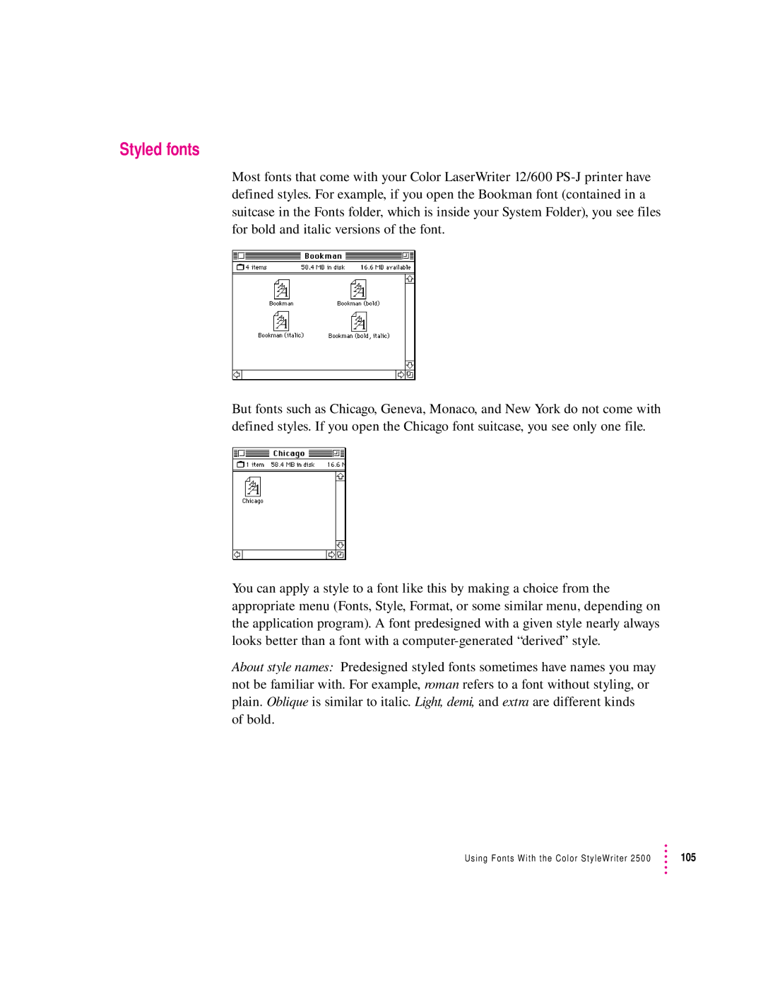 Apple 2500 important safety instructions Styled fonts 