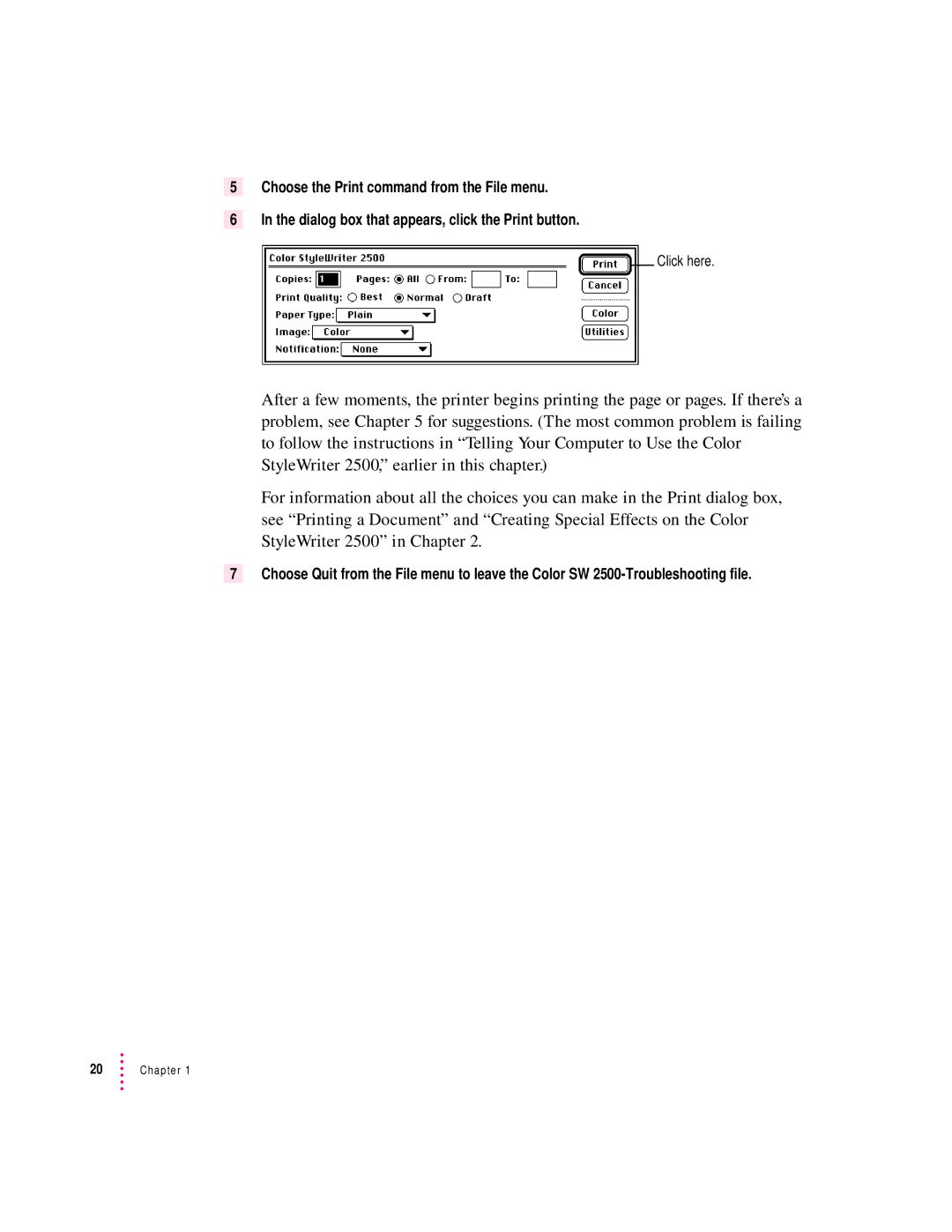 Apple 2500 important safety instructions Click here 