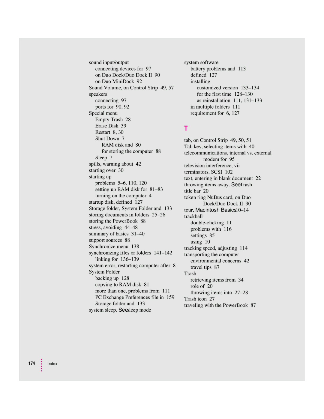 Apple 280C manual Index 