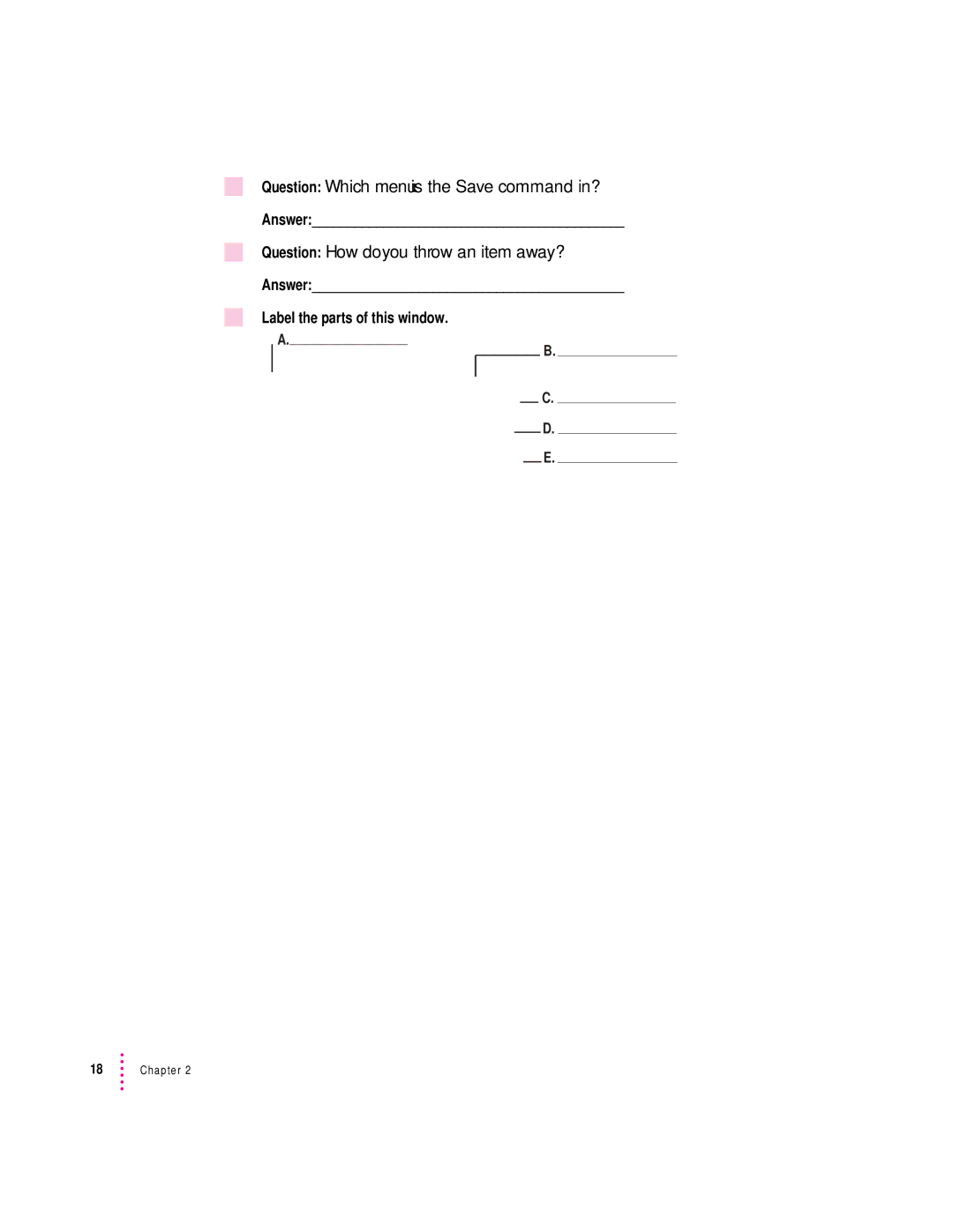 Apple 280C manual Question Which menu is the Save command in? 