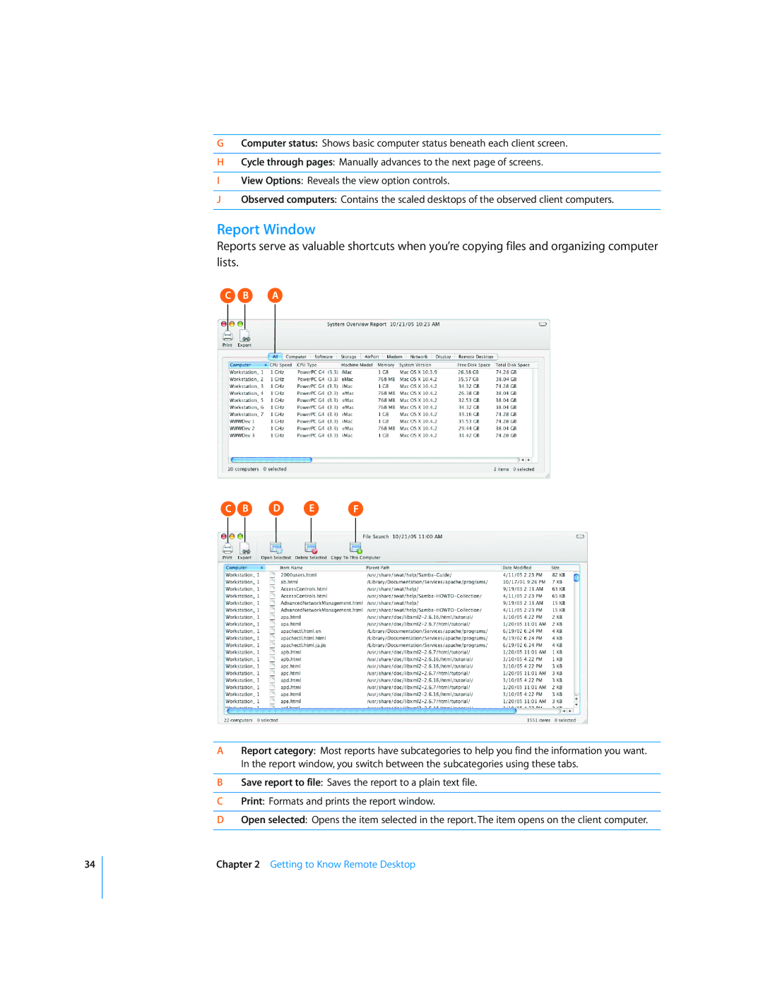 Apple 3 manual Report Window, Def 