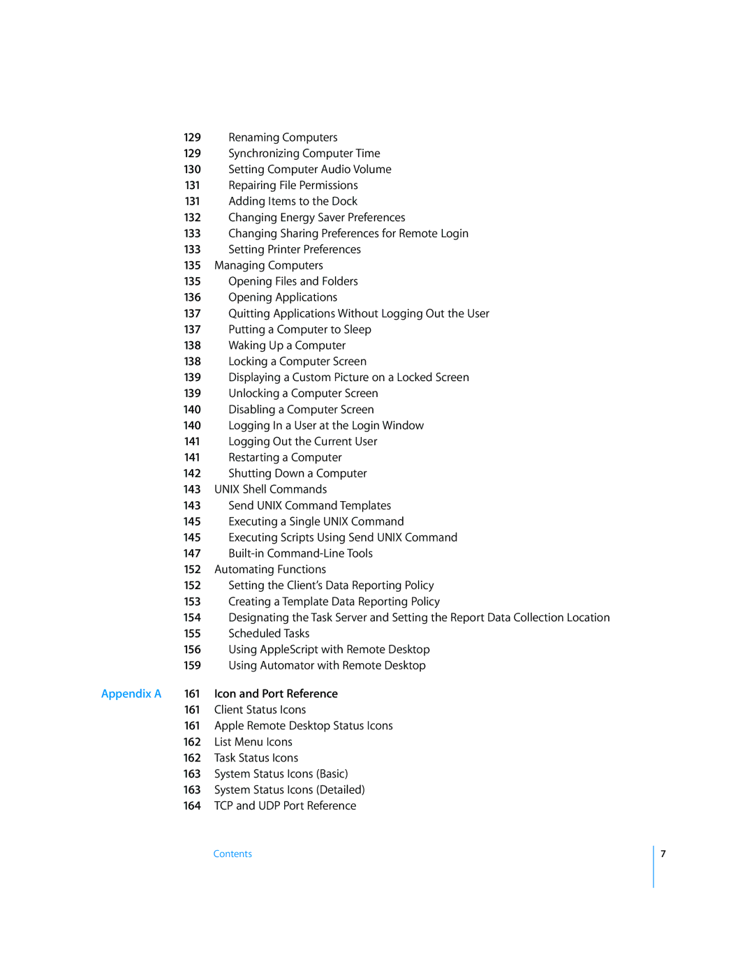 Apple 3 manual Appendix a, Icon and Port Reference Client Status Icons 