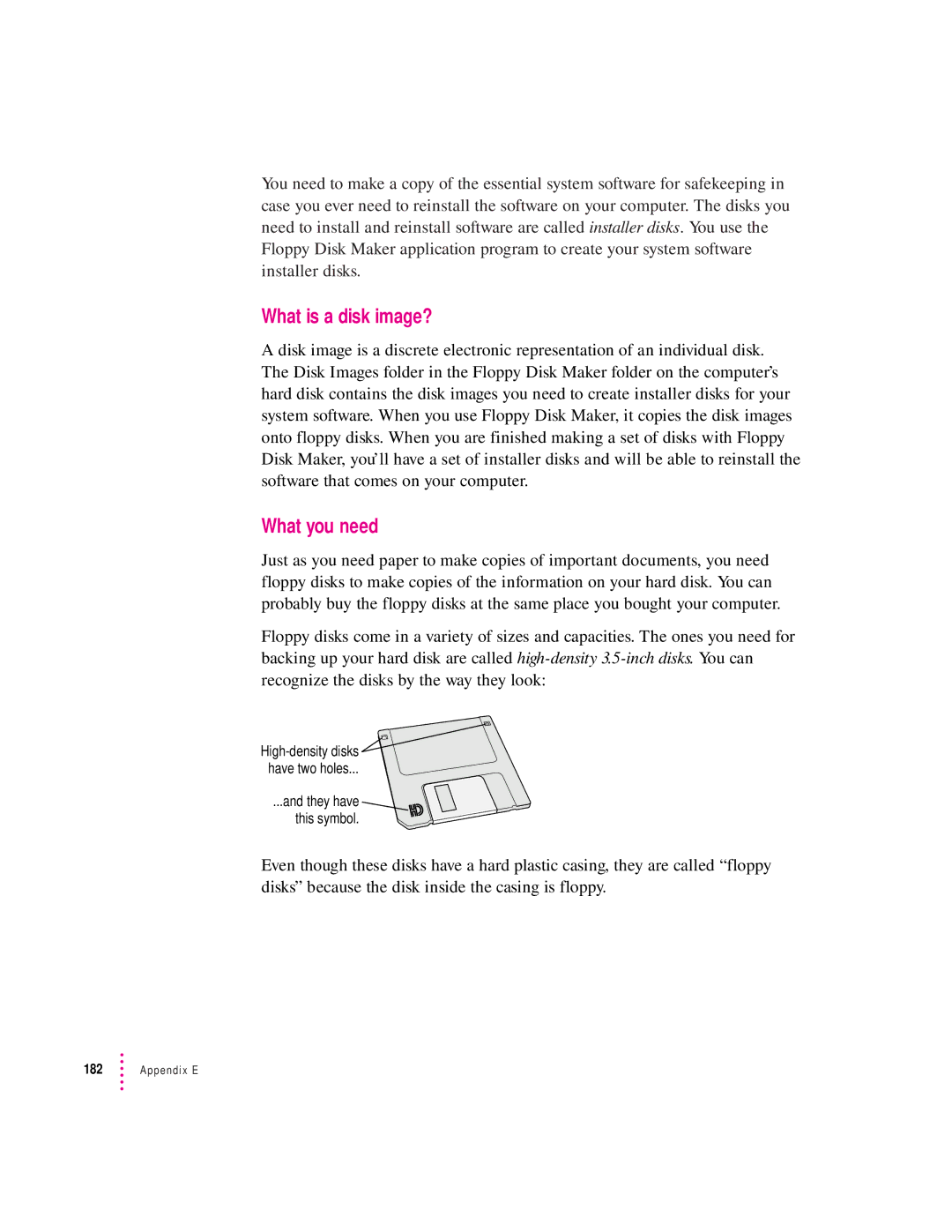 Apple 3400 Series manual What is a disk image?, What you need 