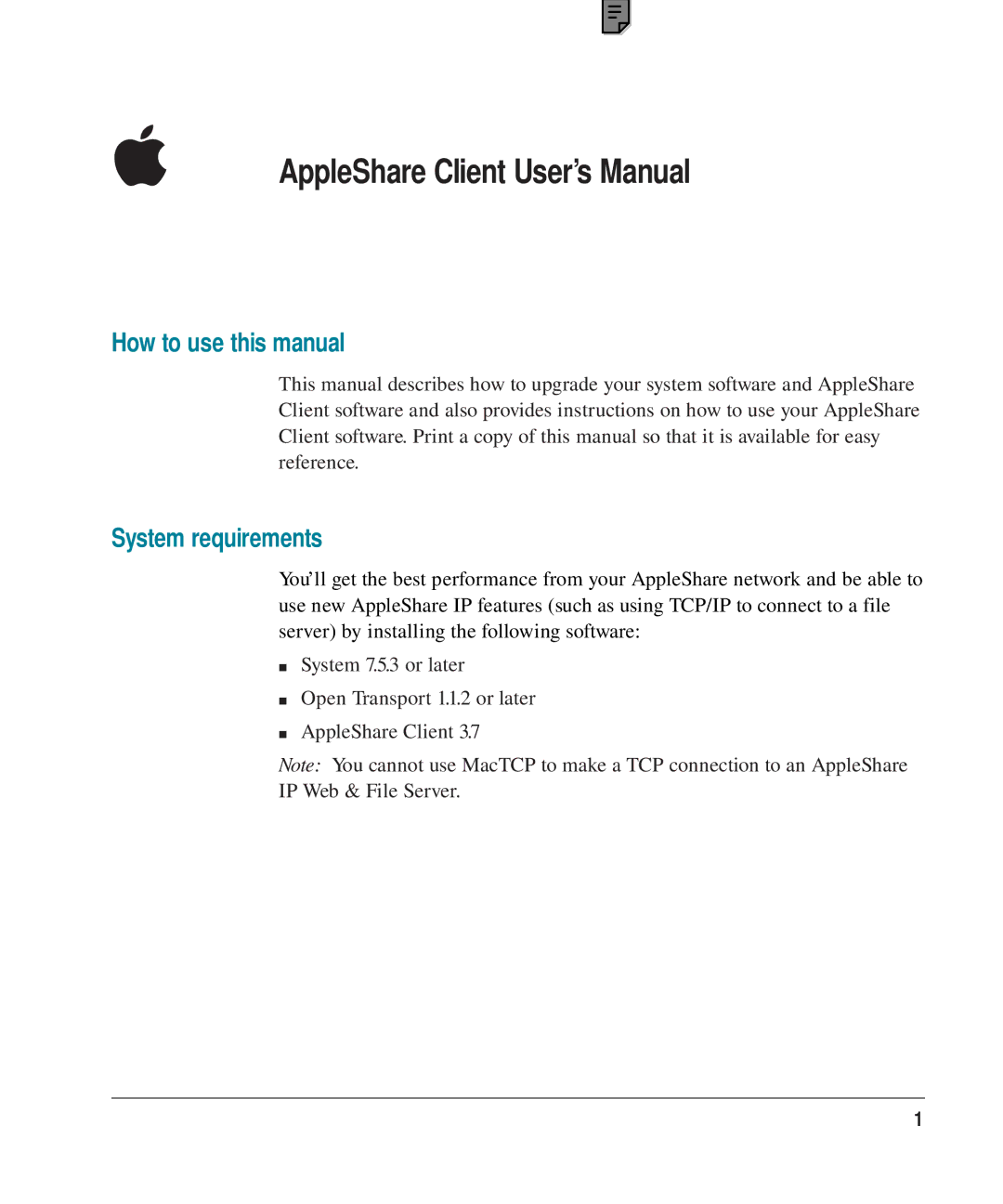 Apple 3.7 user manual How to use this manual, System requirements 