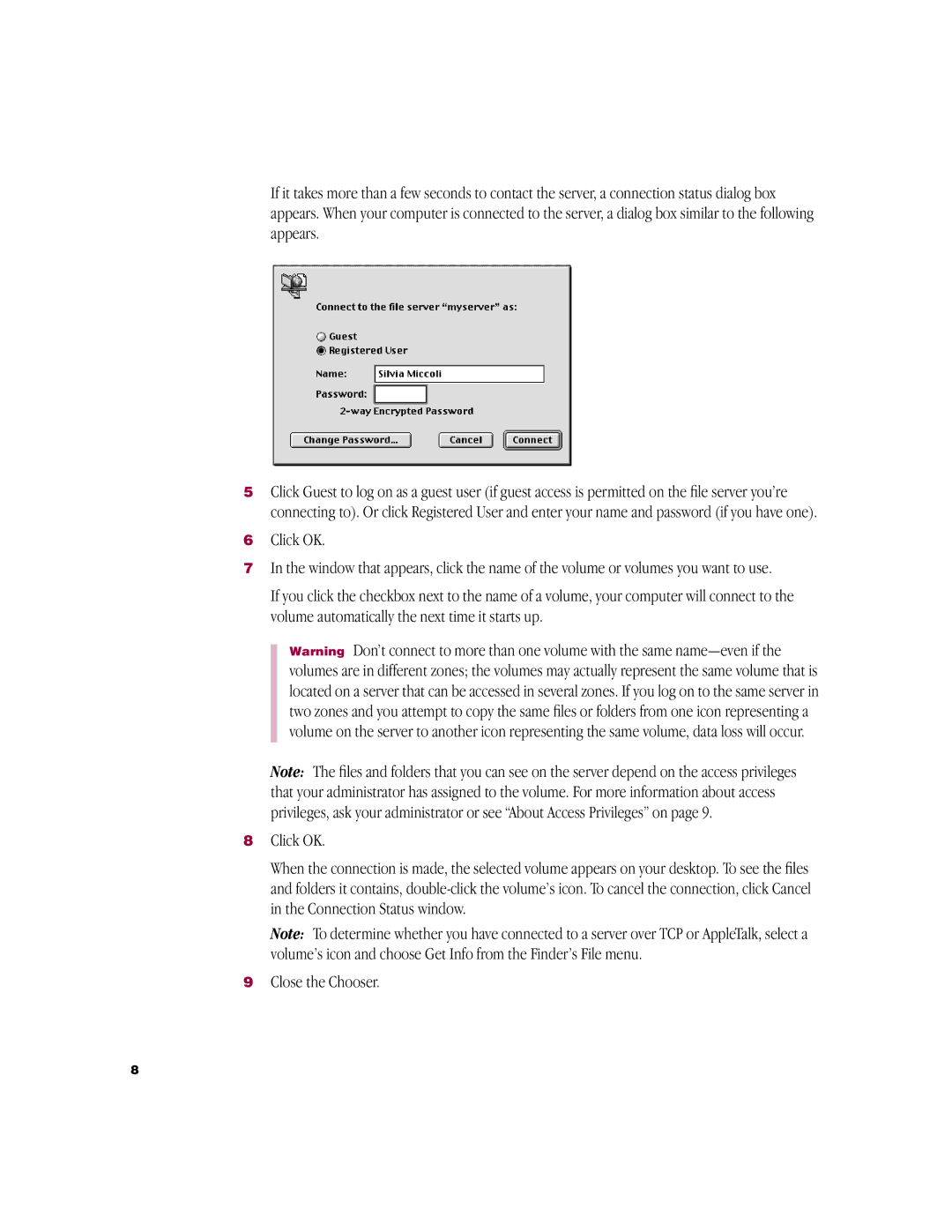 Apple 3.8 user manual Close the Chooser 