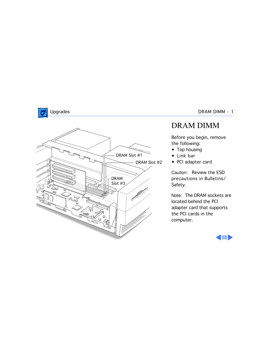 Apple 4400/200 PC manual Dram Dimm 