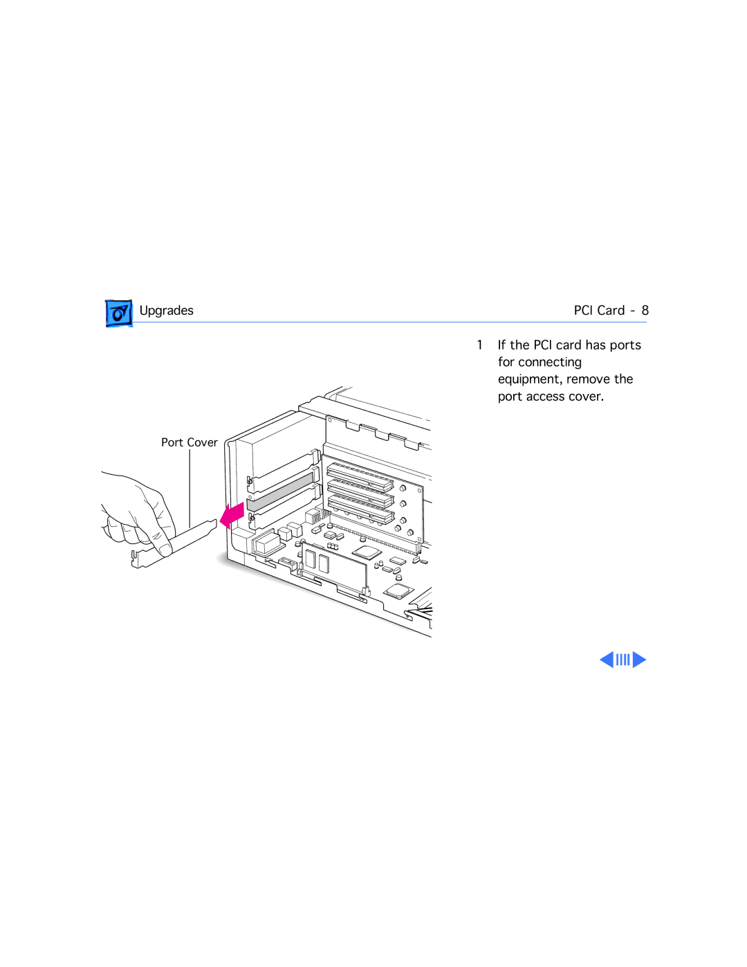 Apple 4400/200 PC manual Port Cover 