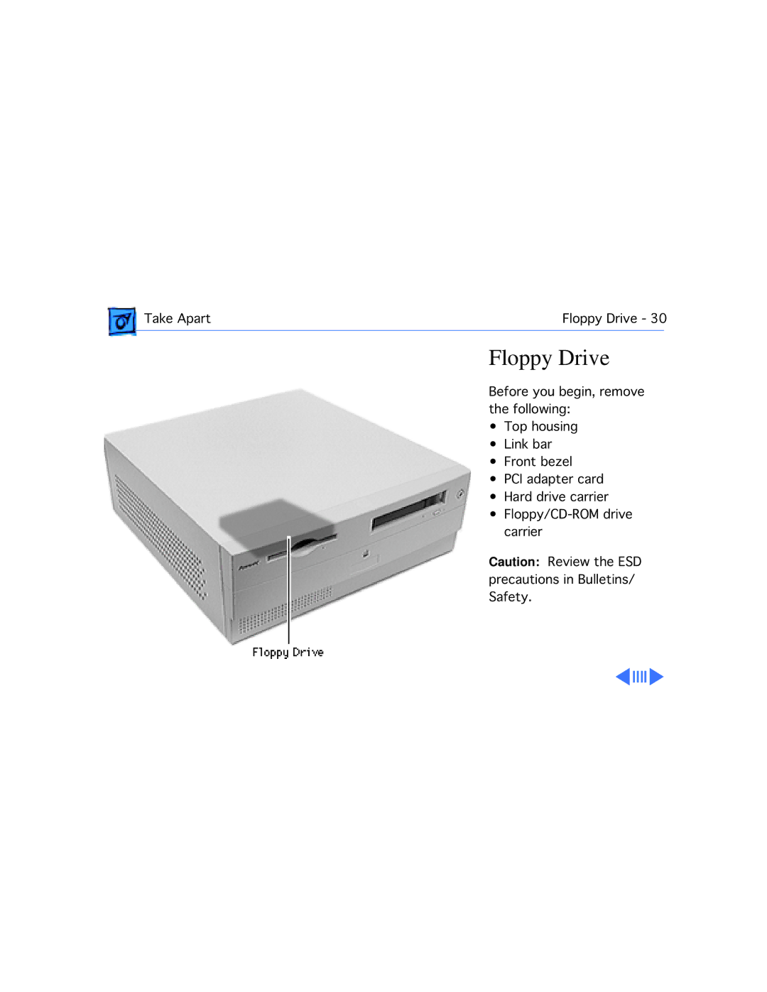 Apple 4400/200 PC manual Floppy Drive 