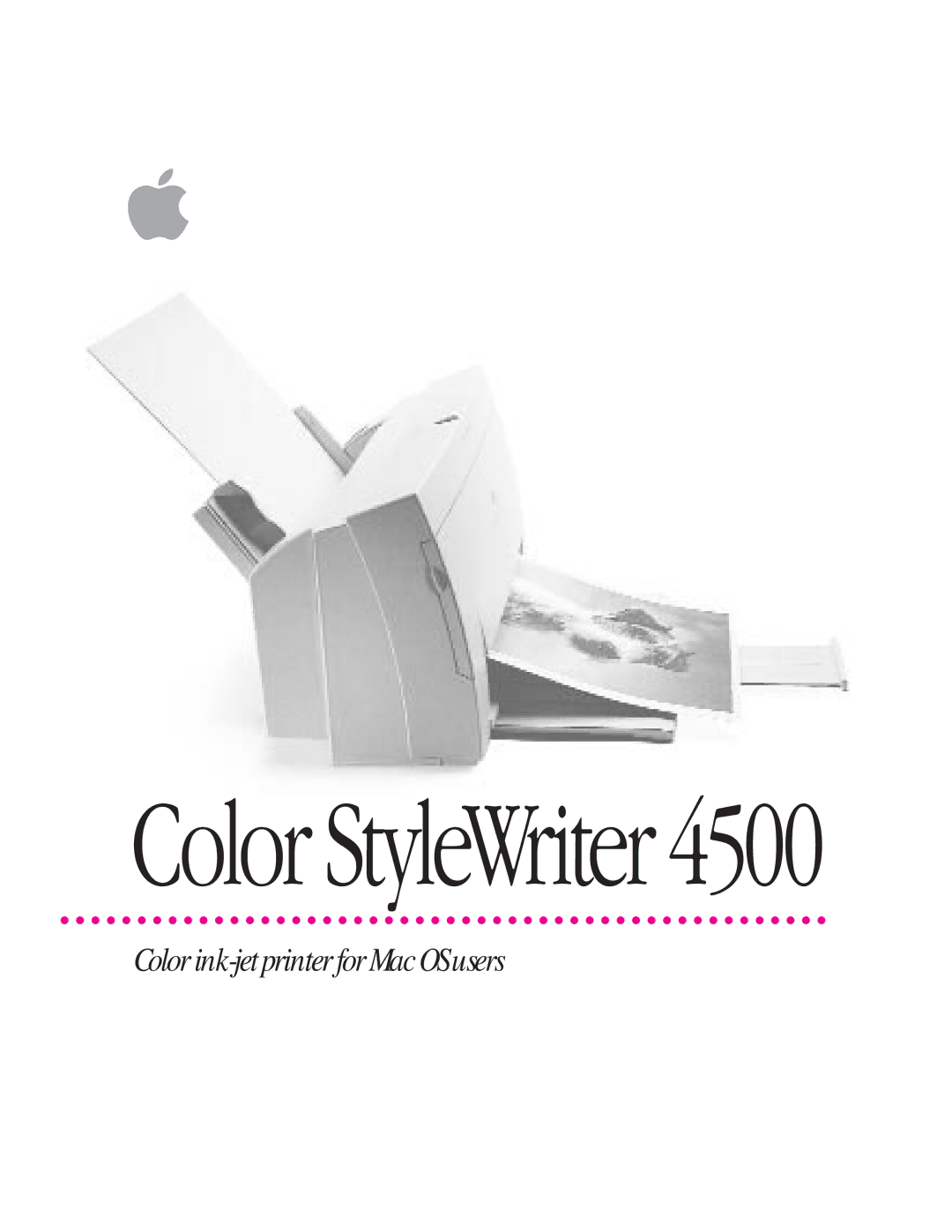 Apple 4500 important safety instructions Color StyleWriter 