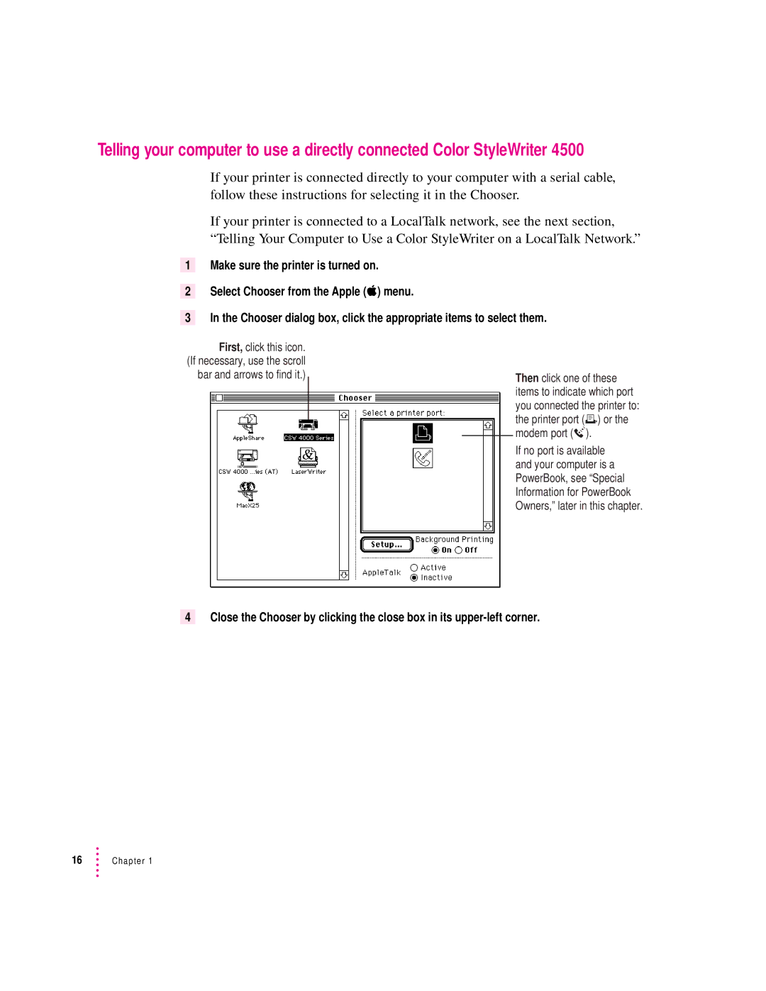 Apple 4500 important safety instructions Chapter 