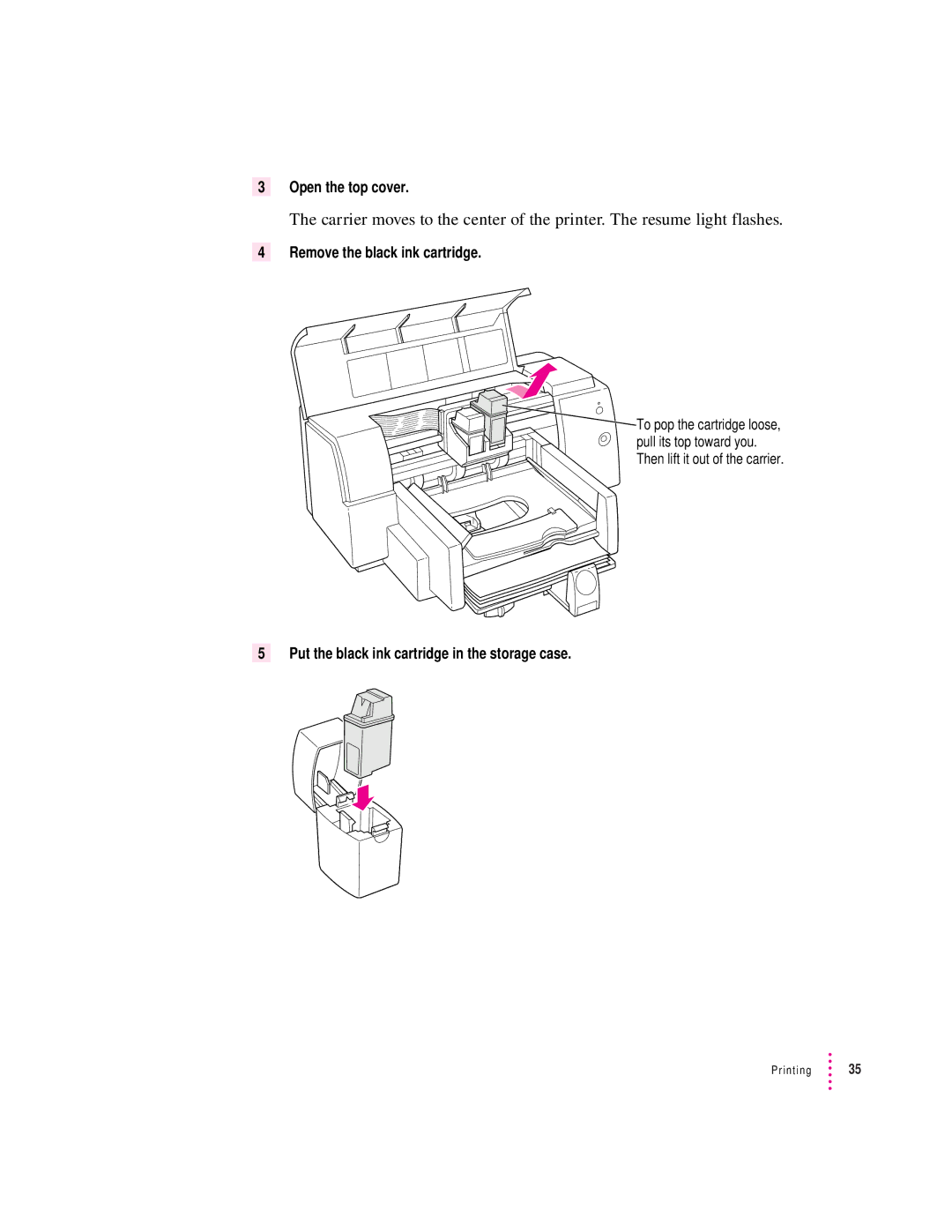 Apple 4500 important safety instructions Open the top cover 