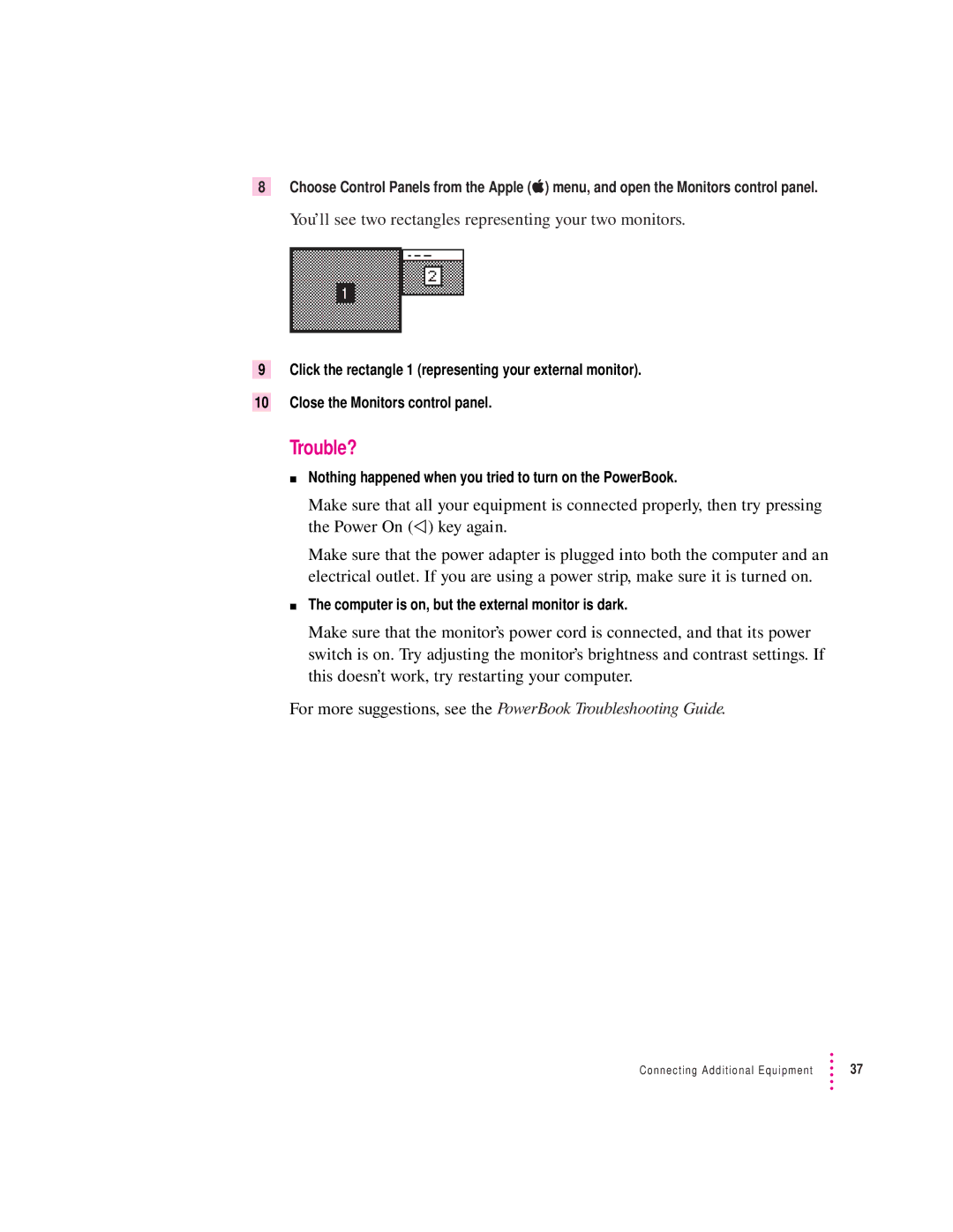 Apple 500 Series manual Trouble? 