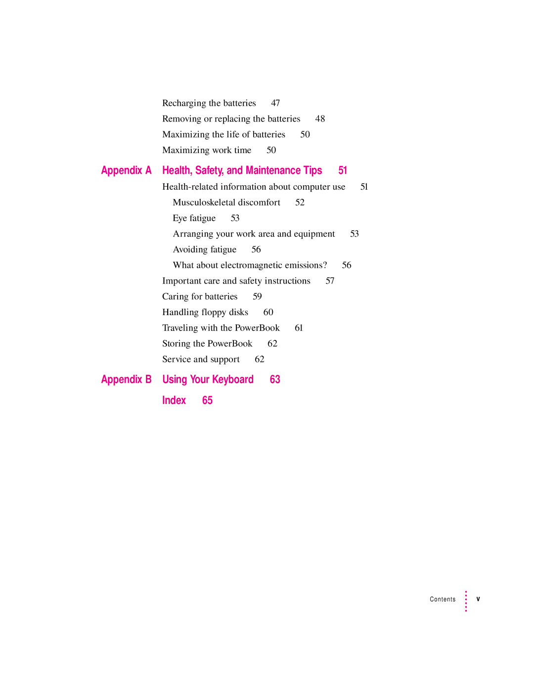 Apple 500 Series manual Index 