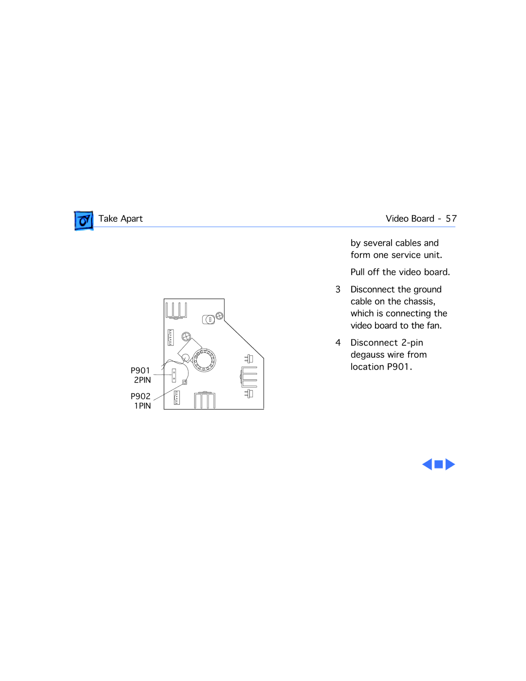 Apple 5280, 5260 manual P901 2PIN P902 1PIN 