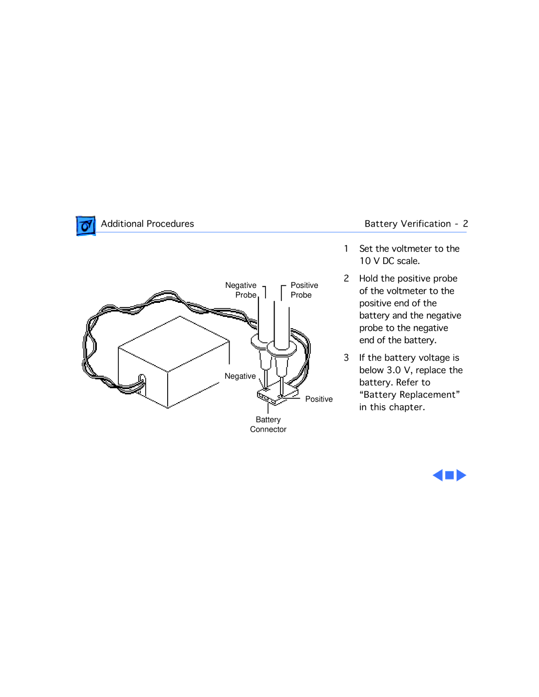 Apple 5280, 5260 manual Additional Procedures Battery Verification 